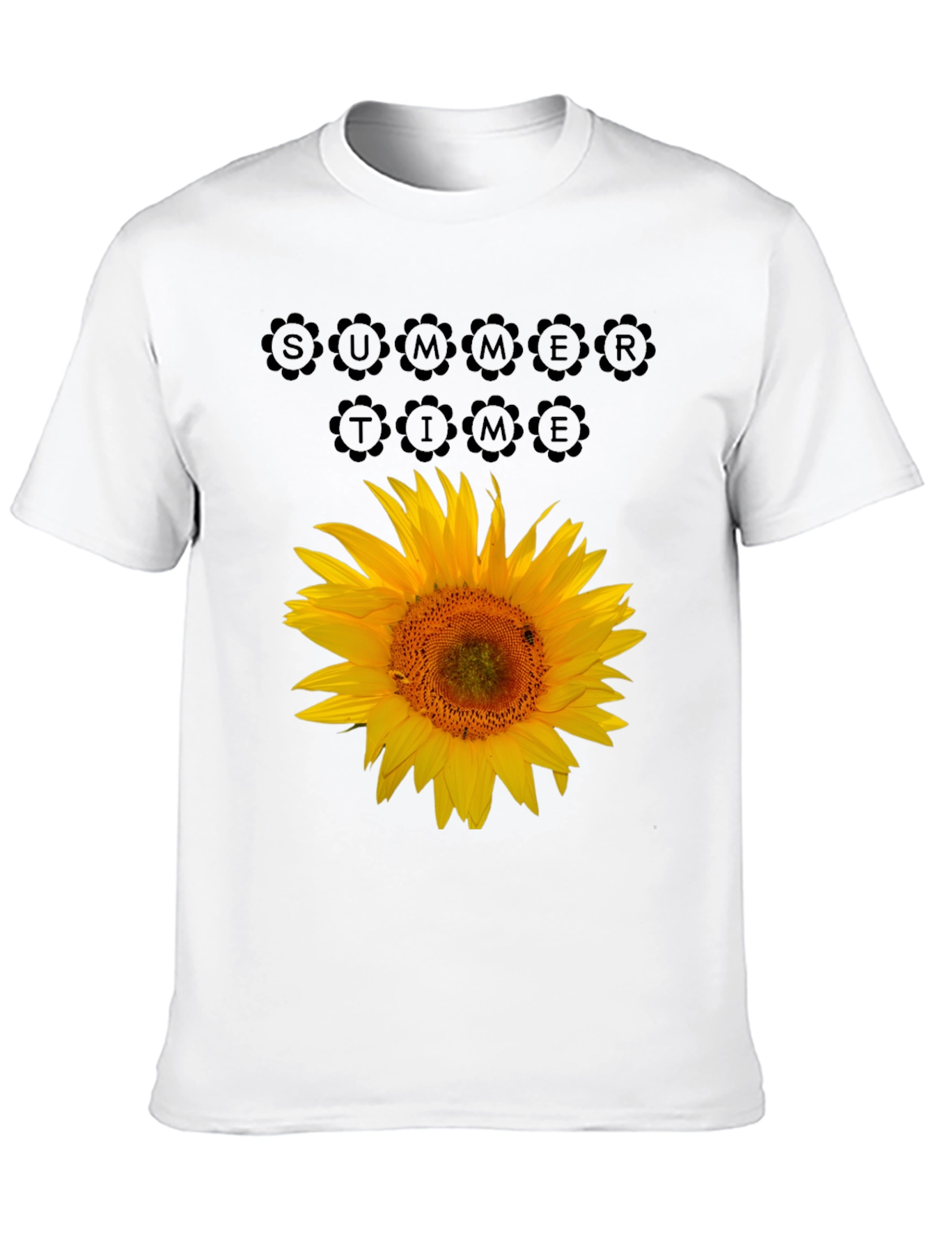 Summer Time Sunflower Graphic T-Shirt