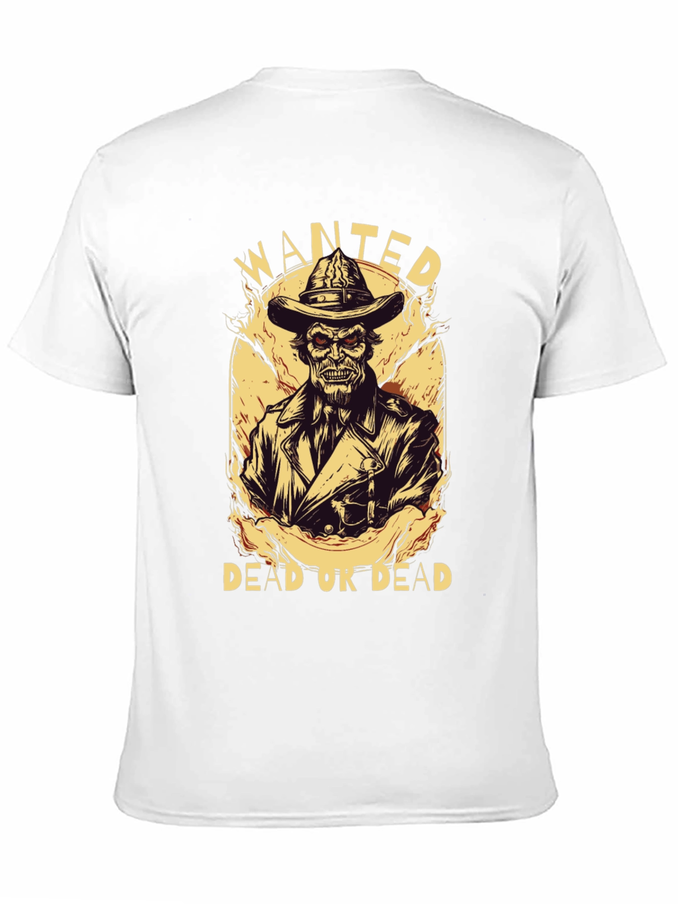 Wanted Undead Cowboy Graphic T-Shirt - Black