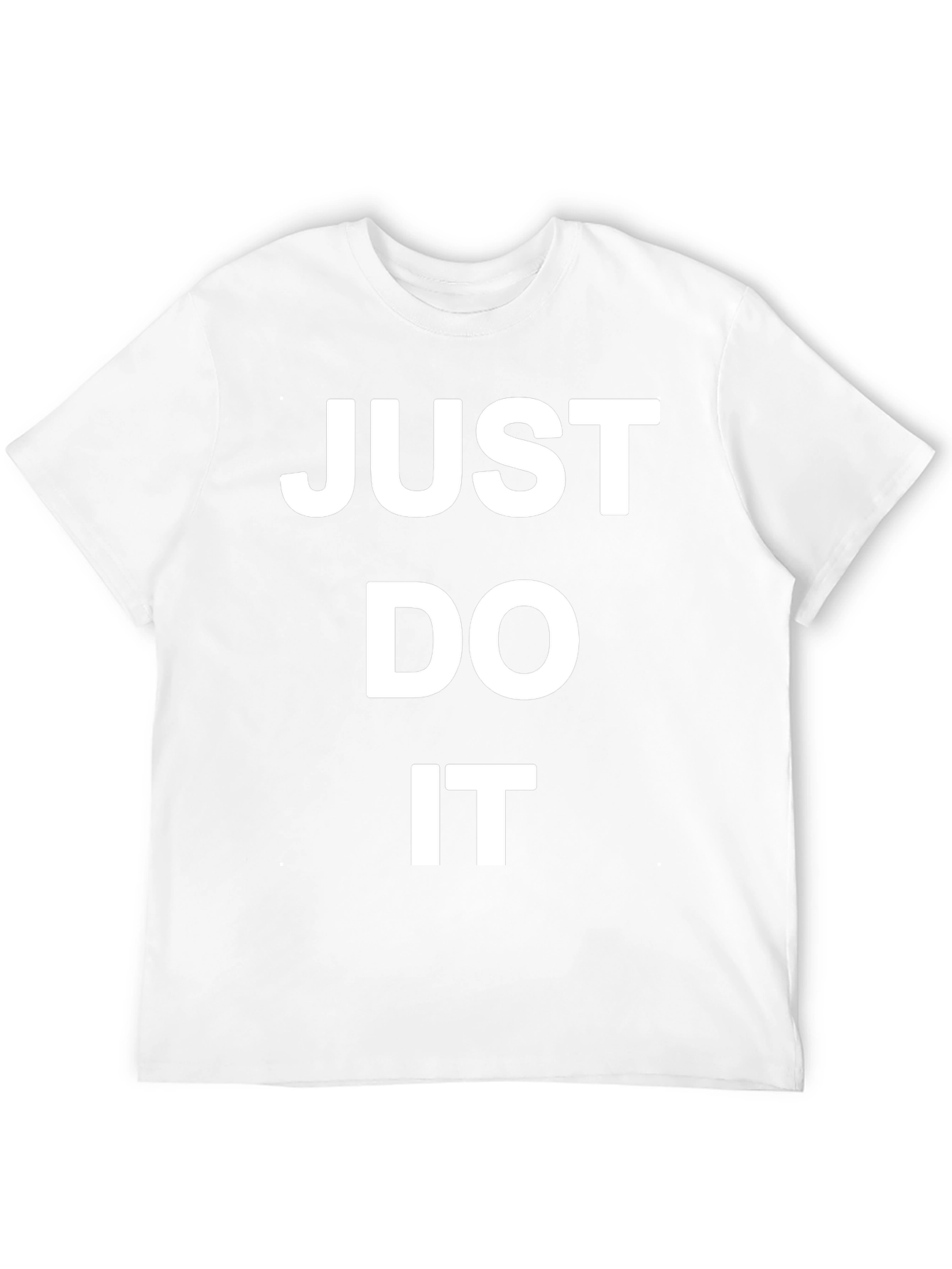 Just Do It Black Tee - Motivational Graphic T-Shirt