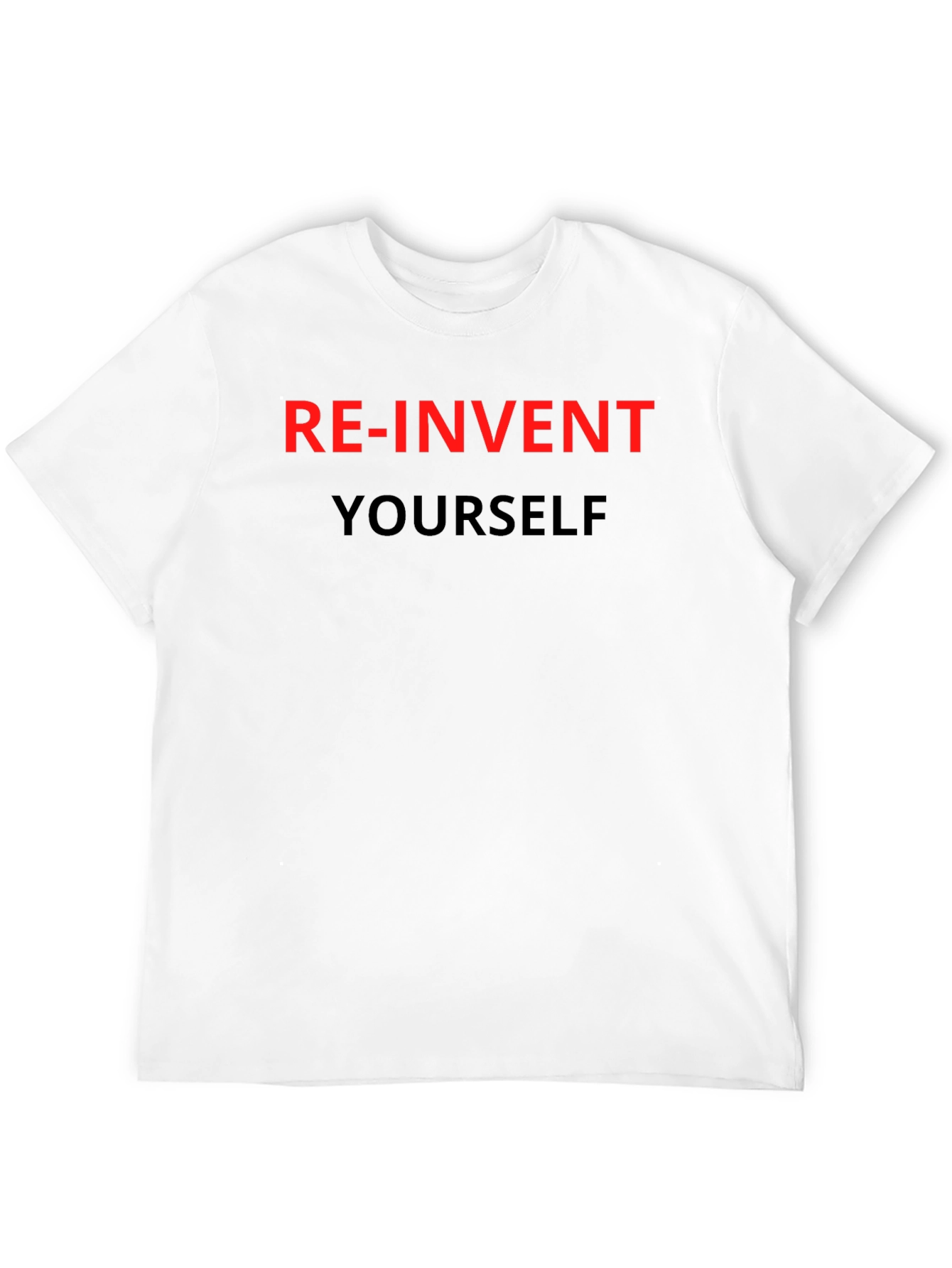 Re-Invent Yourself Graphic Tee - Black