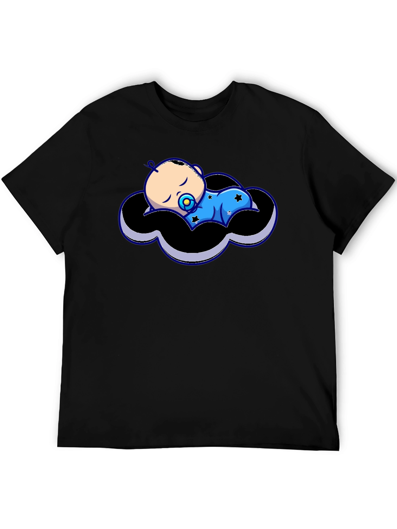 Baby Cloud Graphic Tee - Black