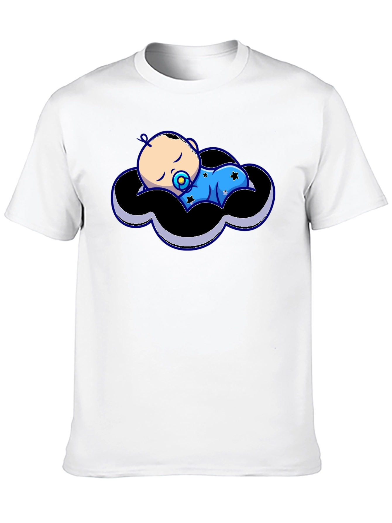 Baby Cloud Graphic Tee - Black