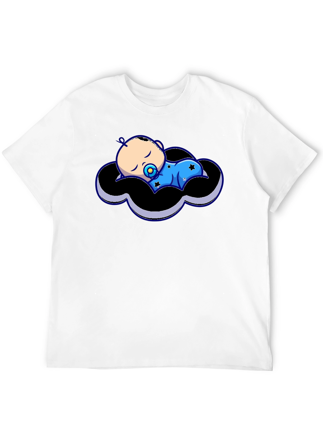 Baby Cloud Graphic Tee - Black