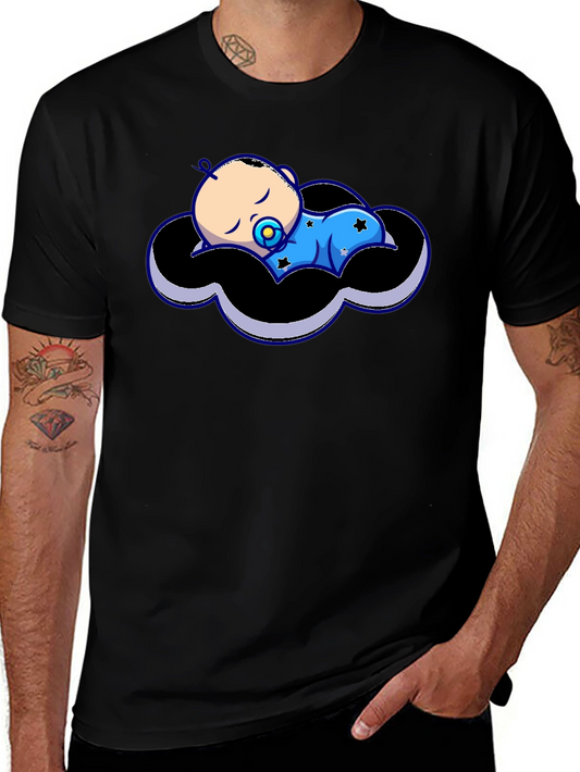 Baby Cloud Graphic Tee - Black