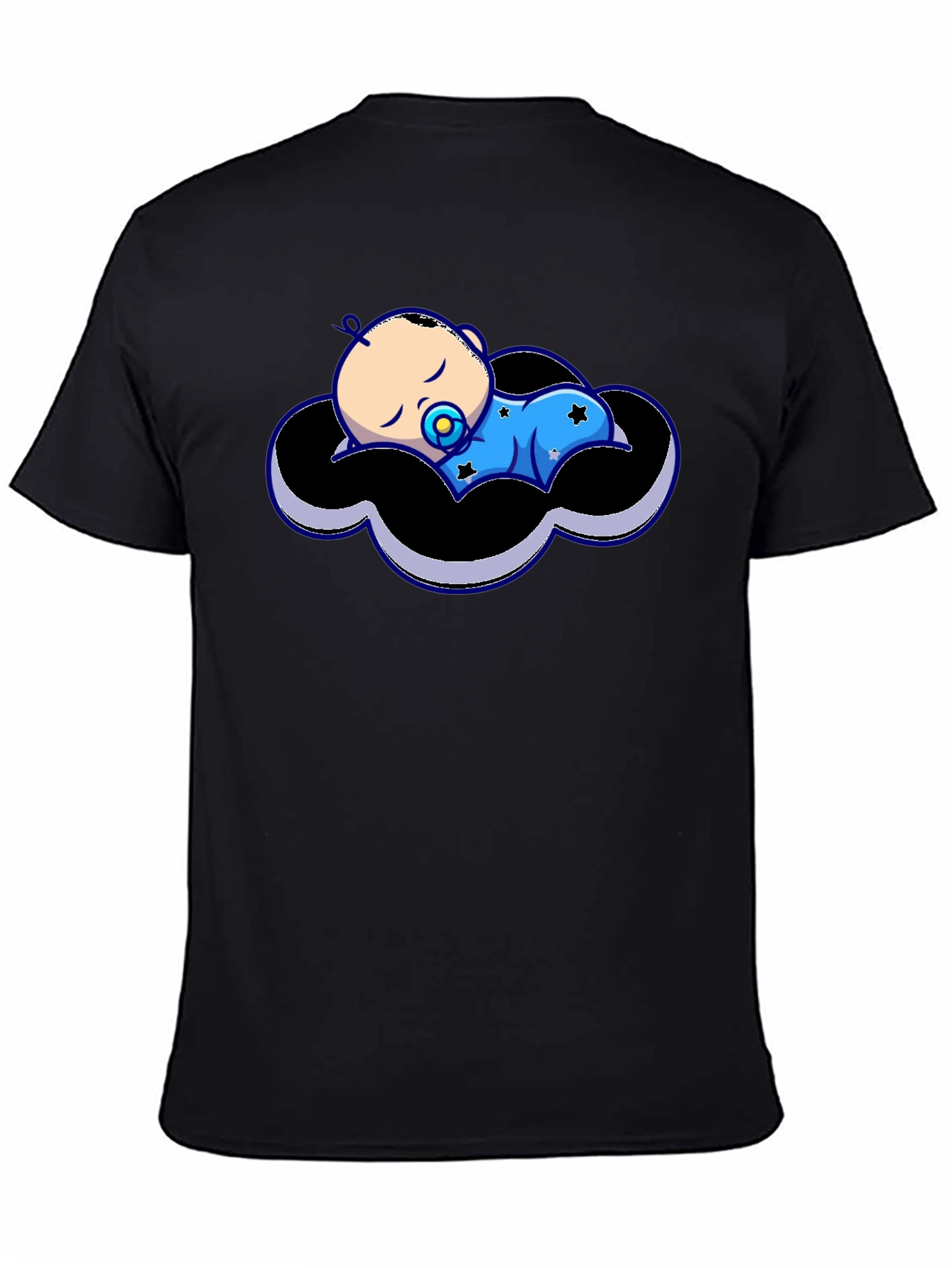 Baby Cloud Graphic Tee - Black