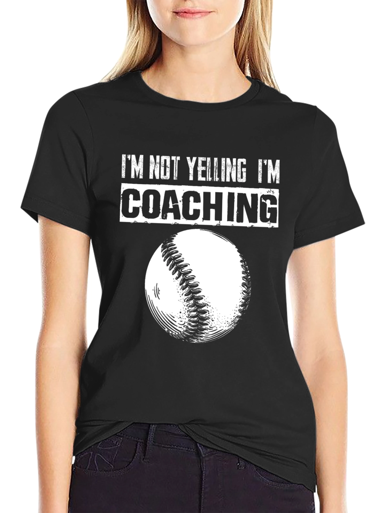 Im Not Yelling Im Coaching Baseball T-Shirt
