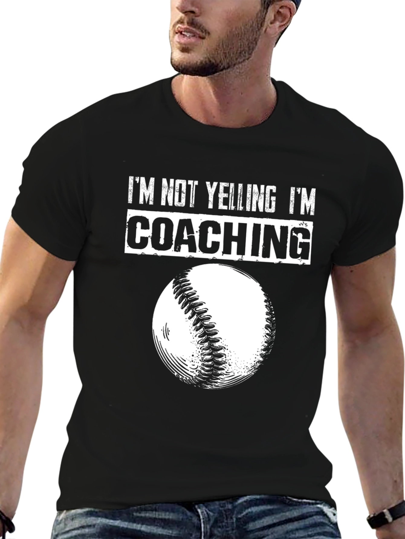 Im Not Yelling Im Coaching Baseball T-Shirt