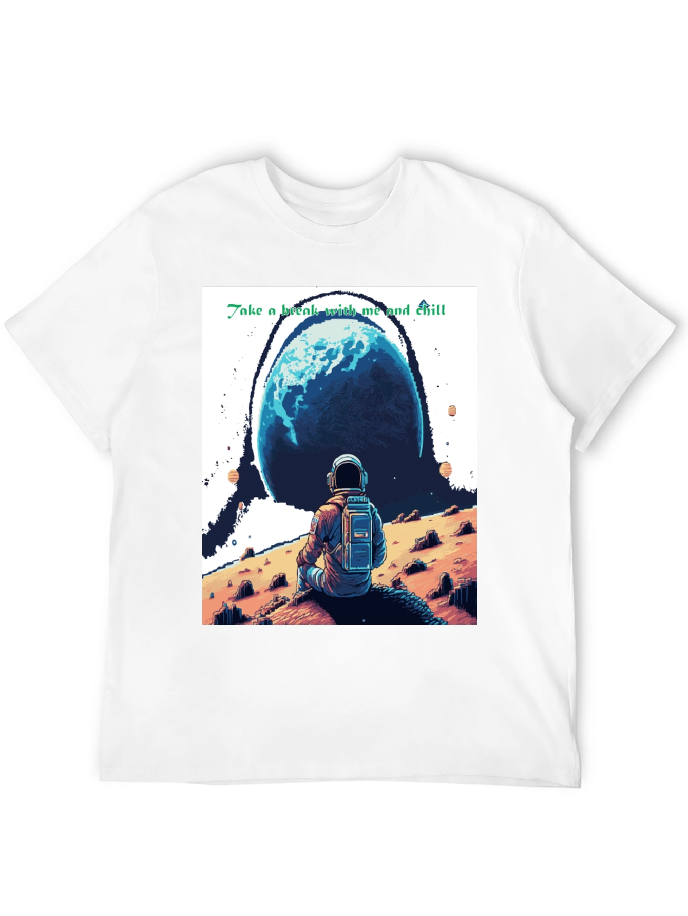 Chill Astronaut Graphic T-Shirt