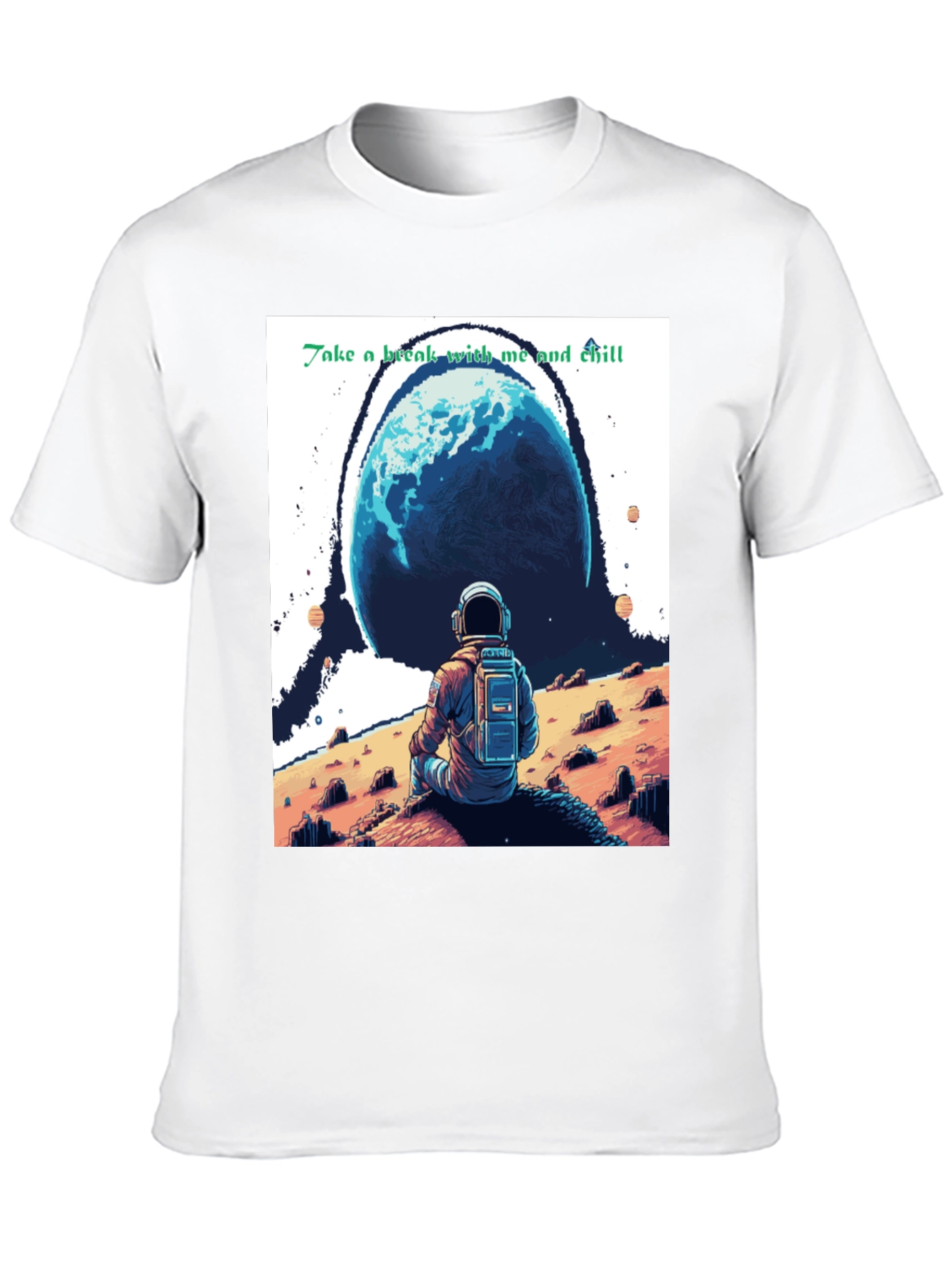 Chill Astronaut Graphic T-Shirt