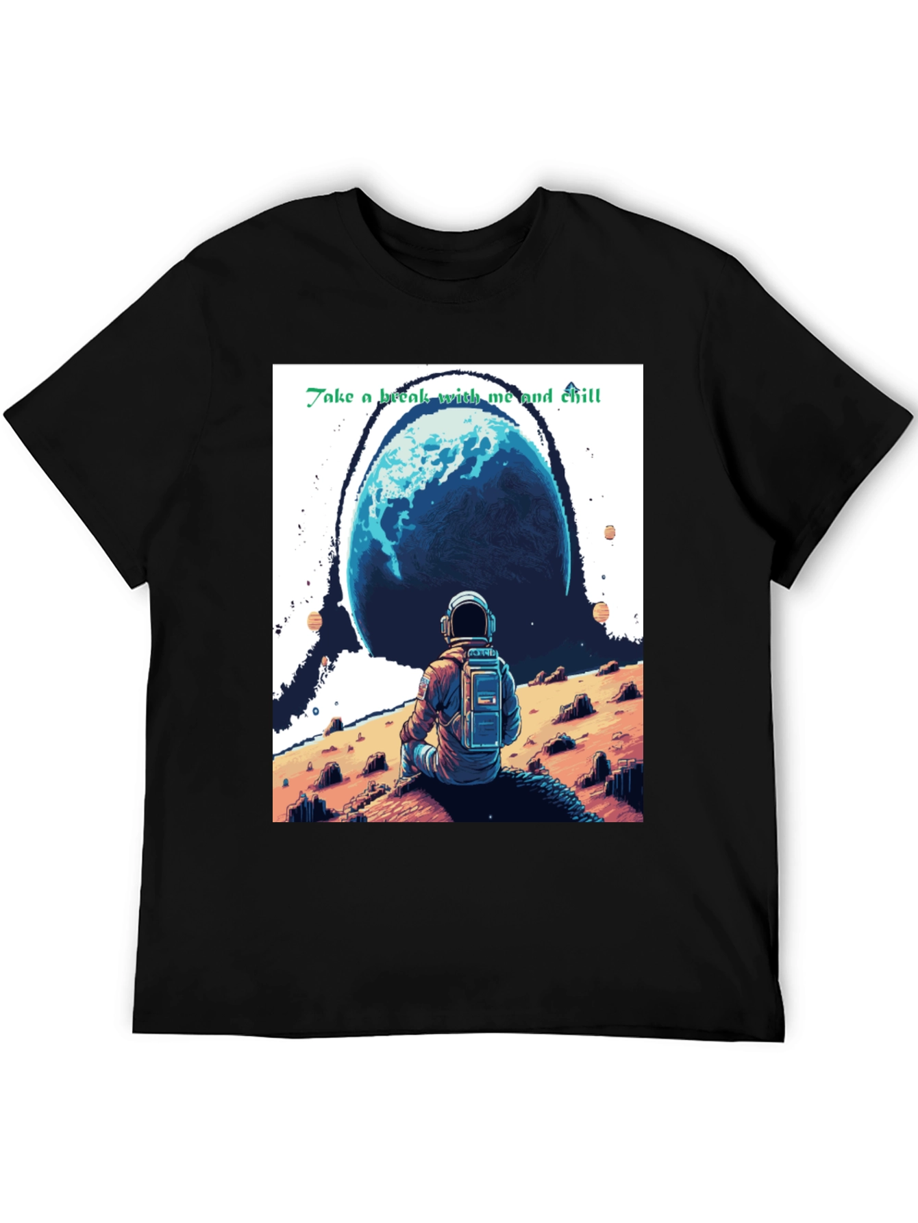 Chill Astronaut Graphic T-Shirt
