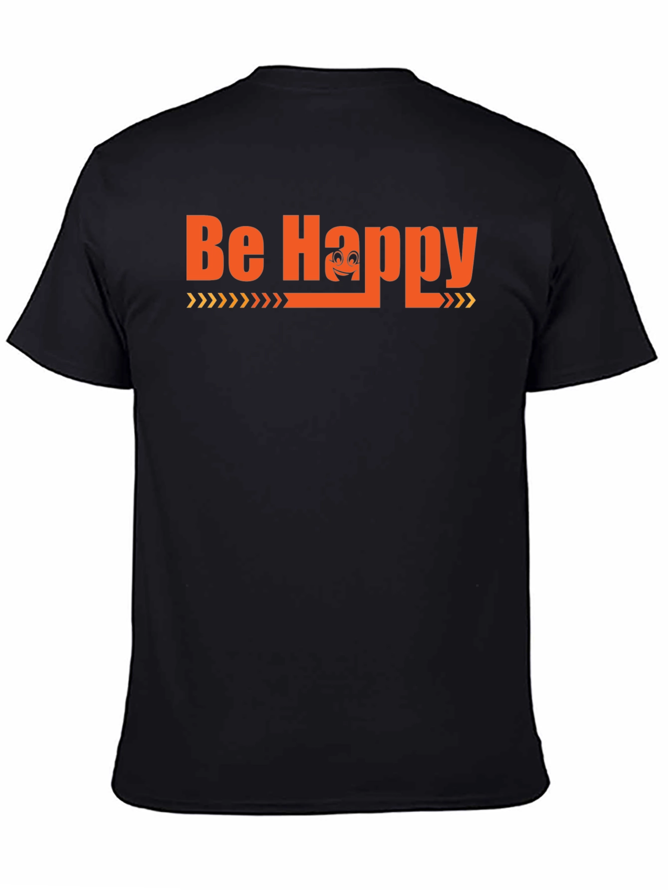 Be Happy Graphic Tee - Black