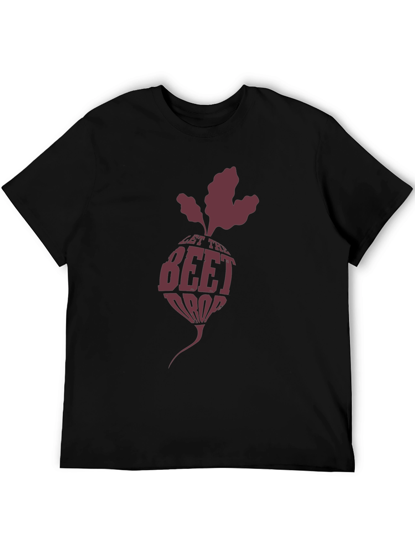 Let the Beet Drop Black Graphic Tee