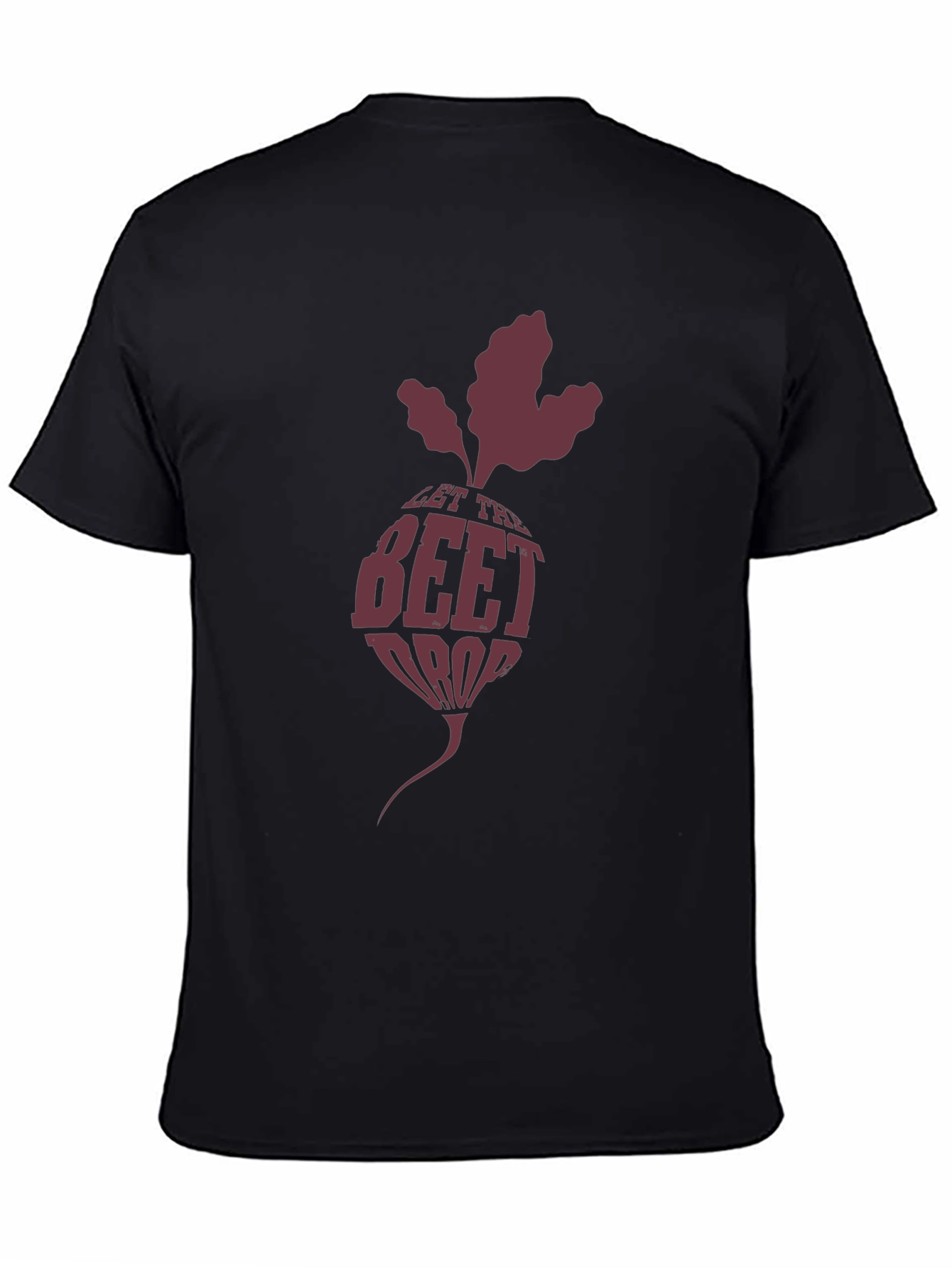 Let the Beet Drop Black Graphic Tee