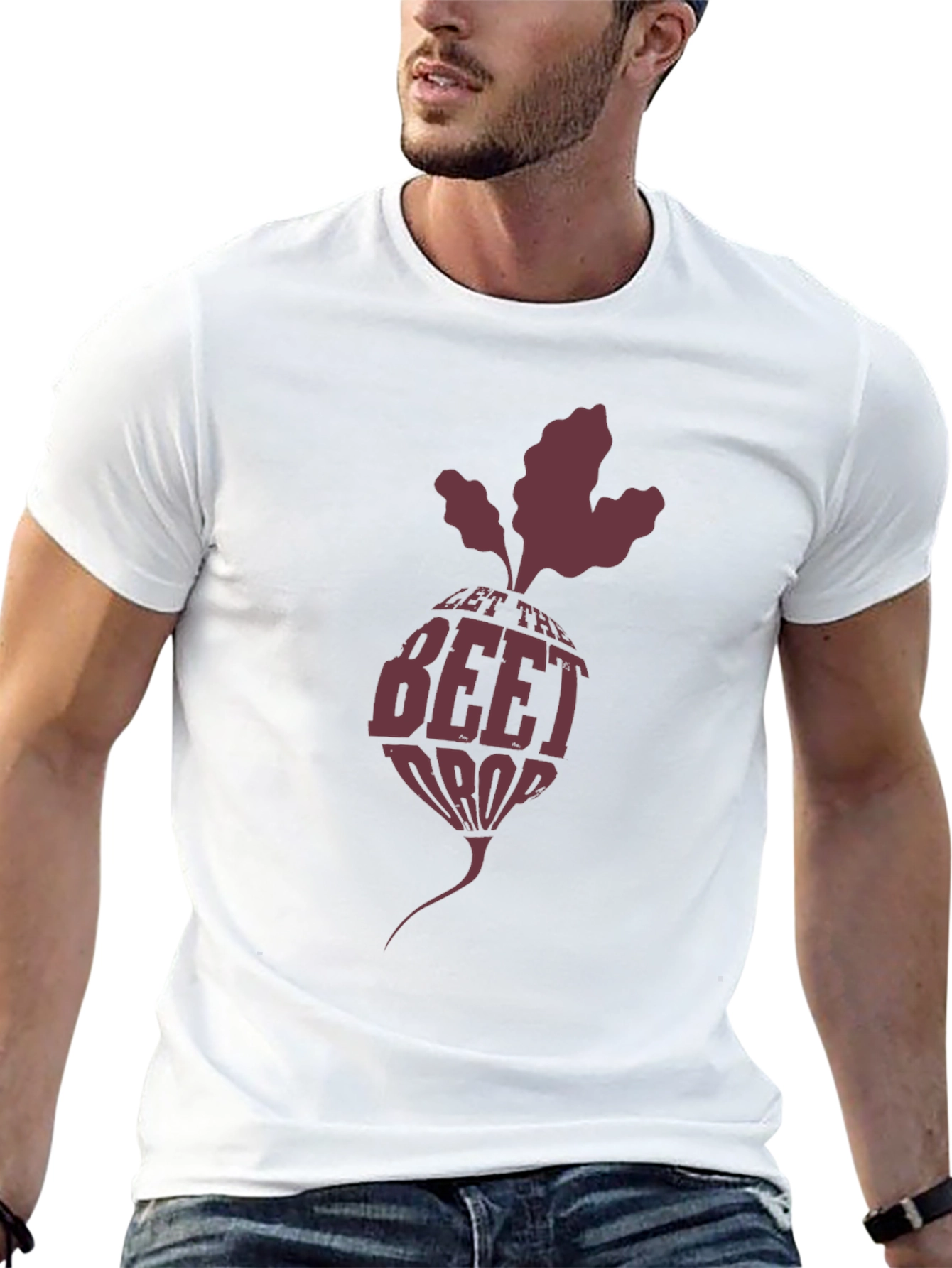 Let the Beet Drop Black Graphic Tee