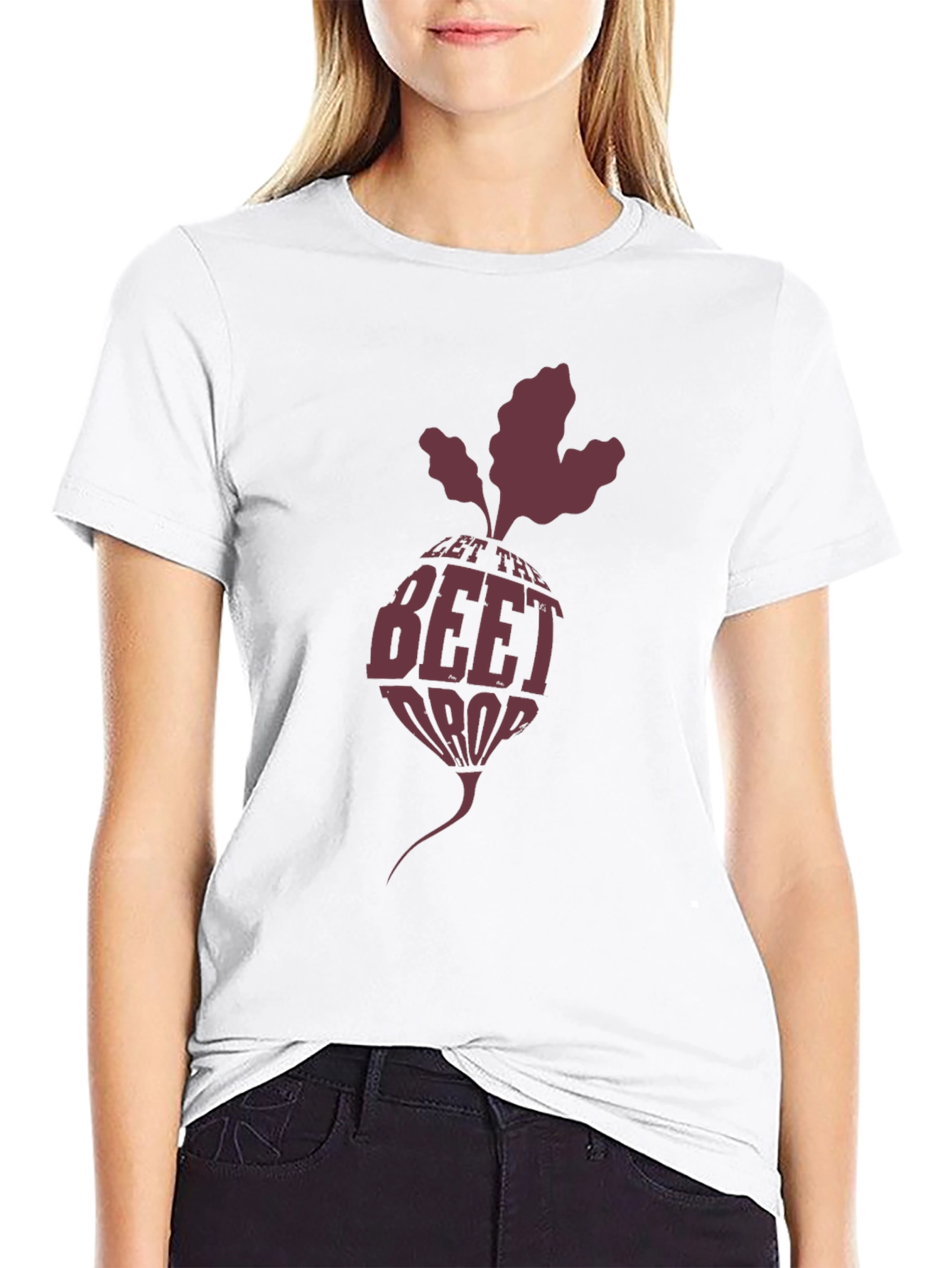 Let the Beet Drop Black Graphic Tee