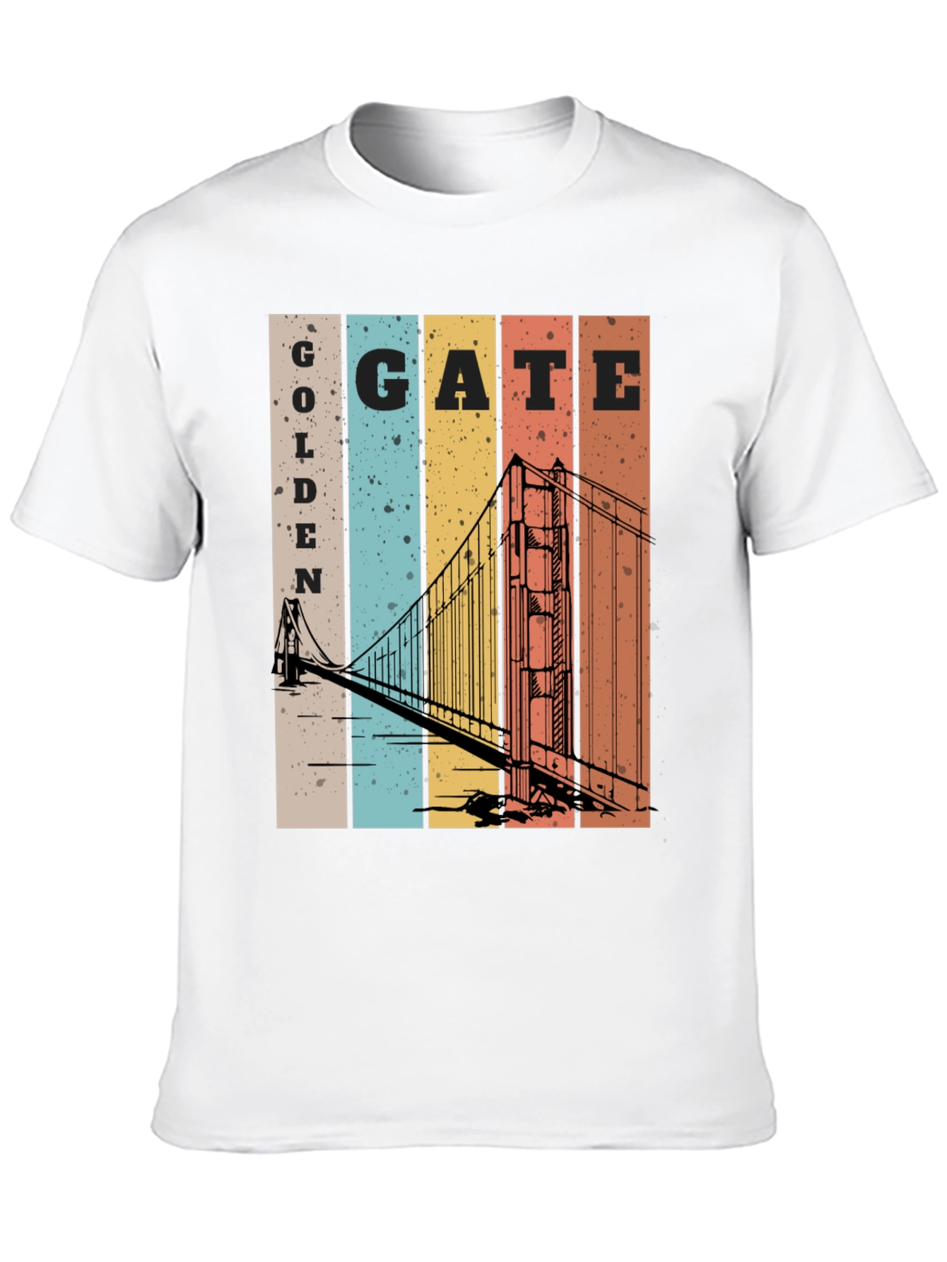 Retro Golden Gate Bridge Graphic T-Shirt