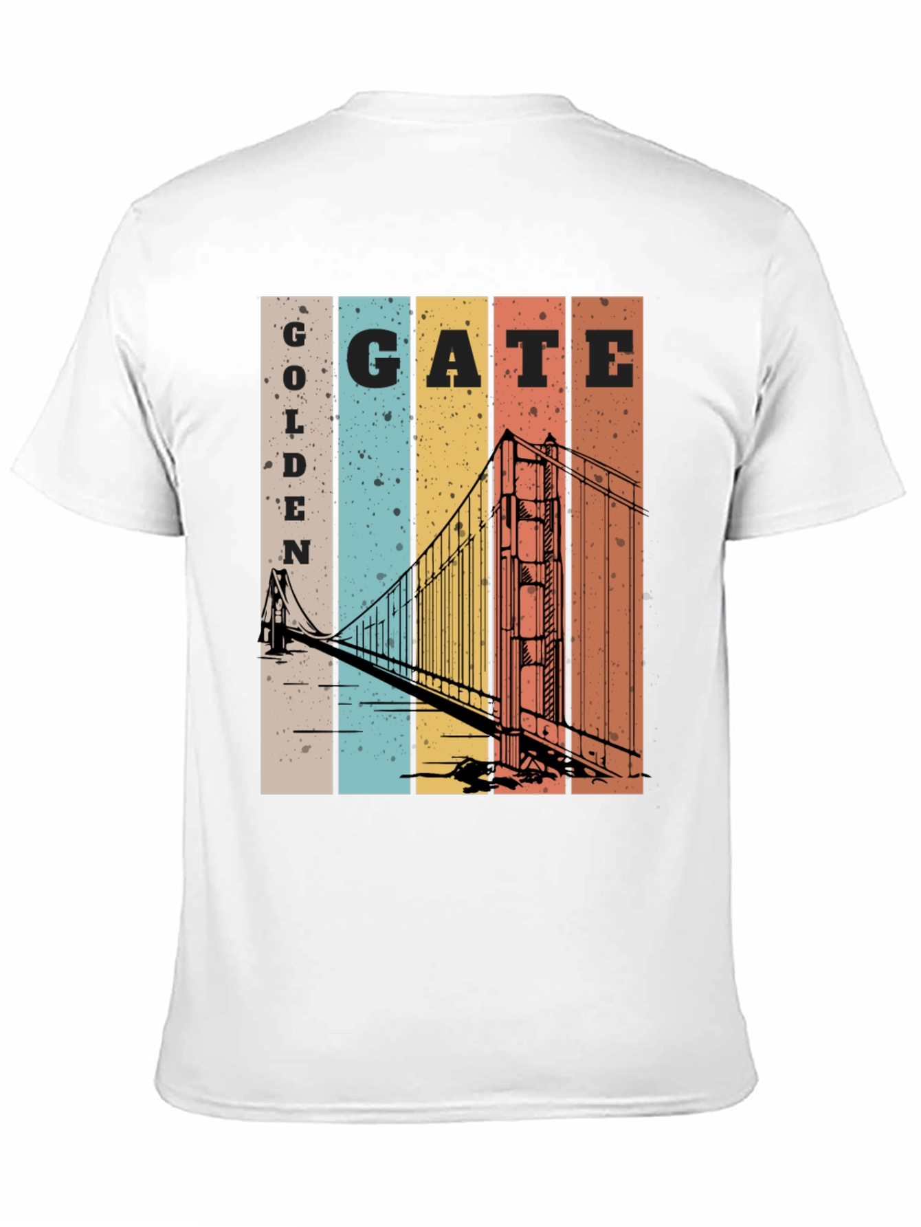 Retro Golden Gate Bridge Graphic T-Shirt