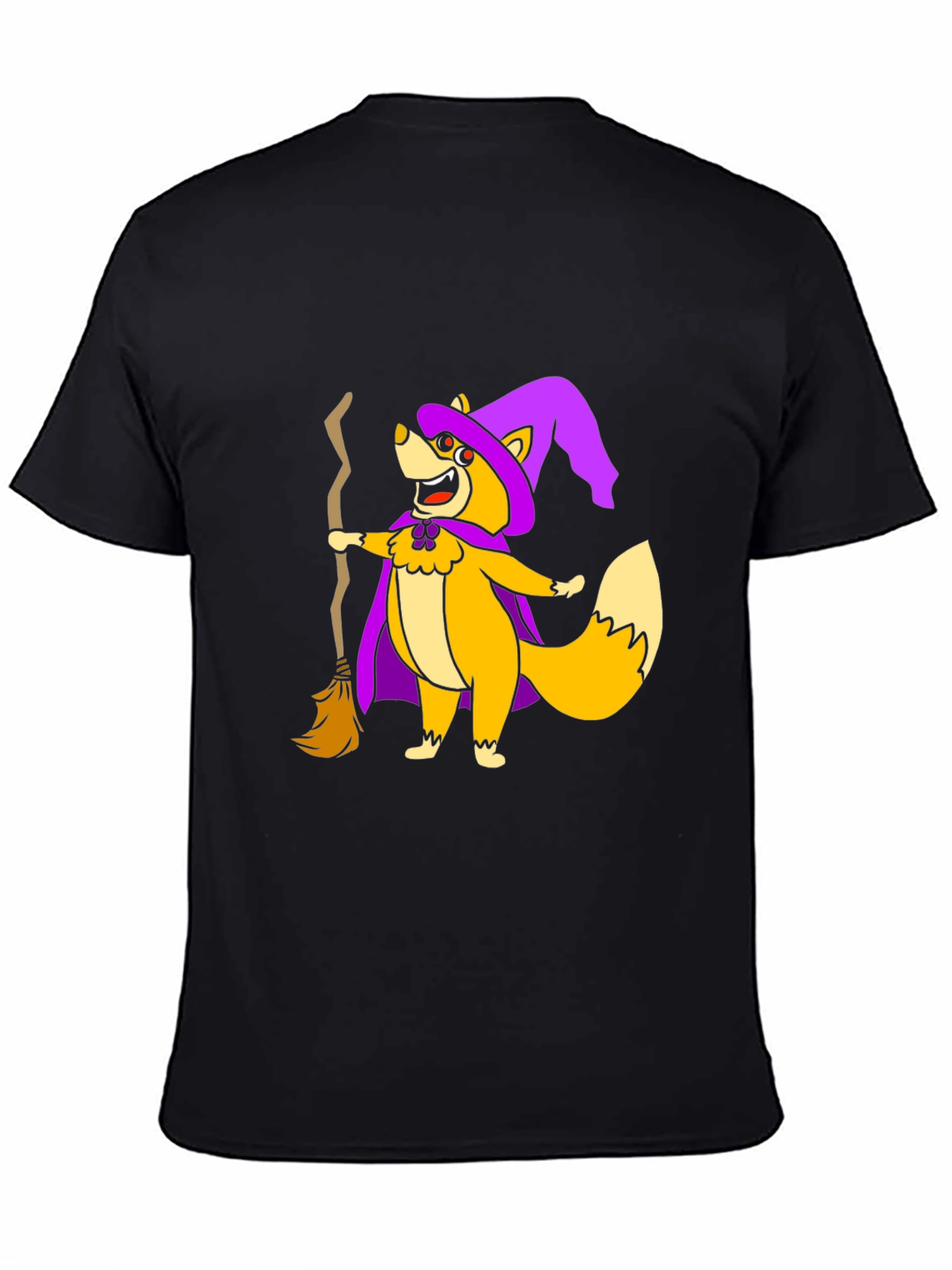 Halloween Witch Fox Graphic Tee
