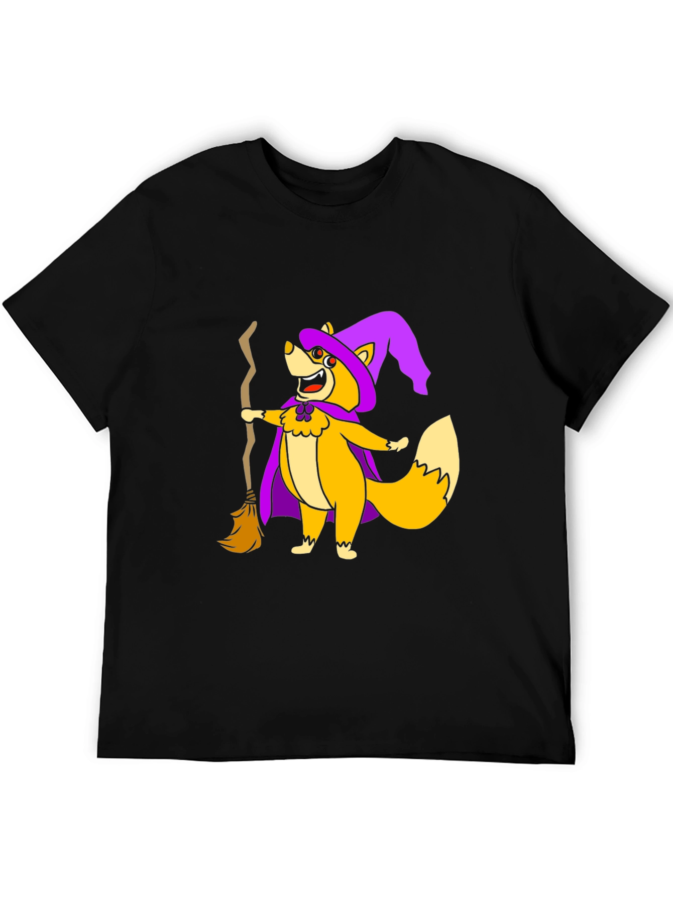 Halloween Witch Fox Graphic Tee
