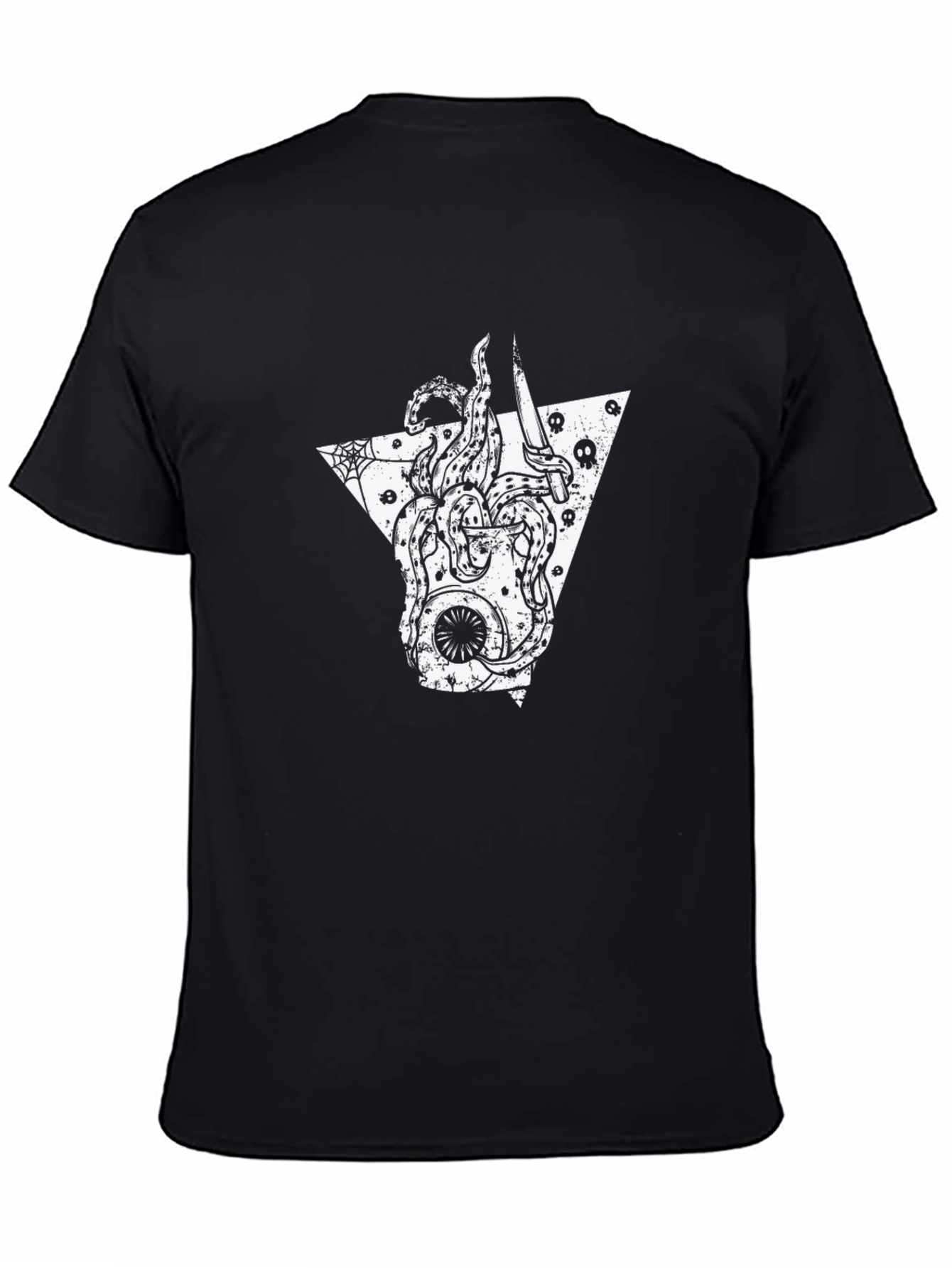 Octopus Guitar Black T-Shirt - Edgy Graphic Tee