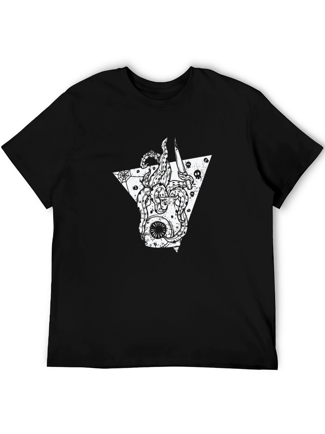 Octopus Guitar Black T-Shirt - Edgy Graphic Tee