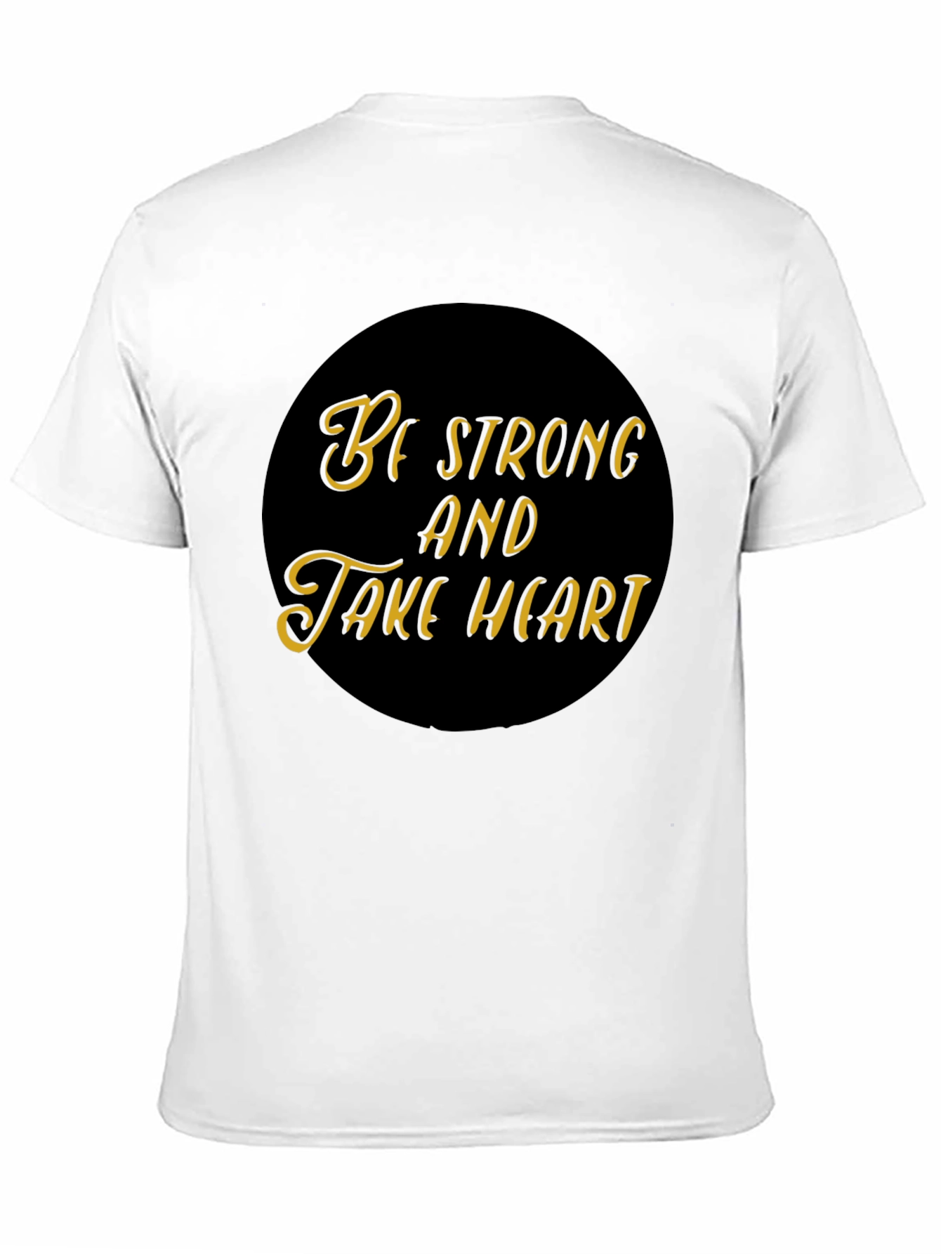 Be Strong and Take Heart Black Tee