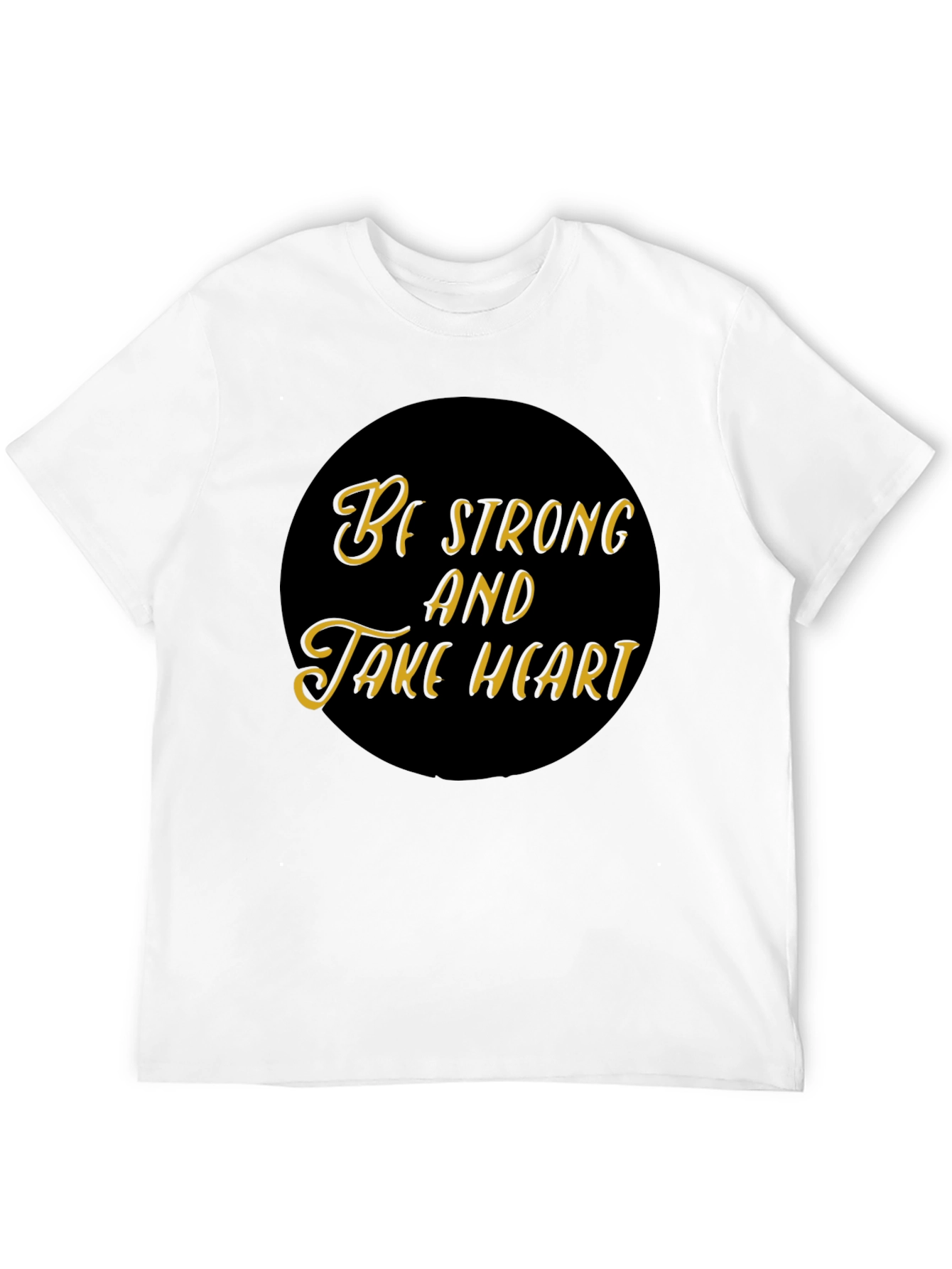 Be Strong and Take Heart Black Tee