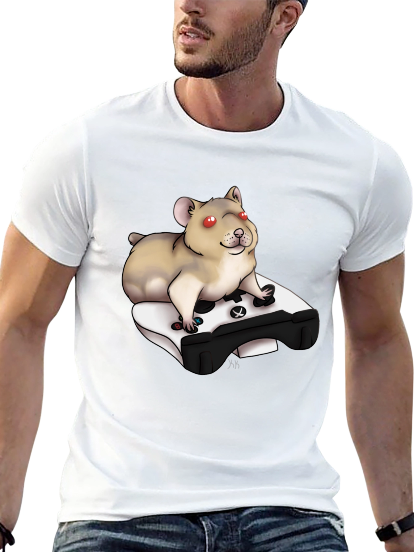 Hamster Gamer T-Shirt - Funny Animal Tee