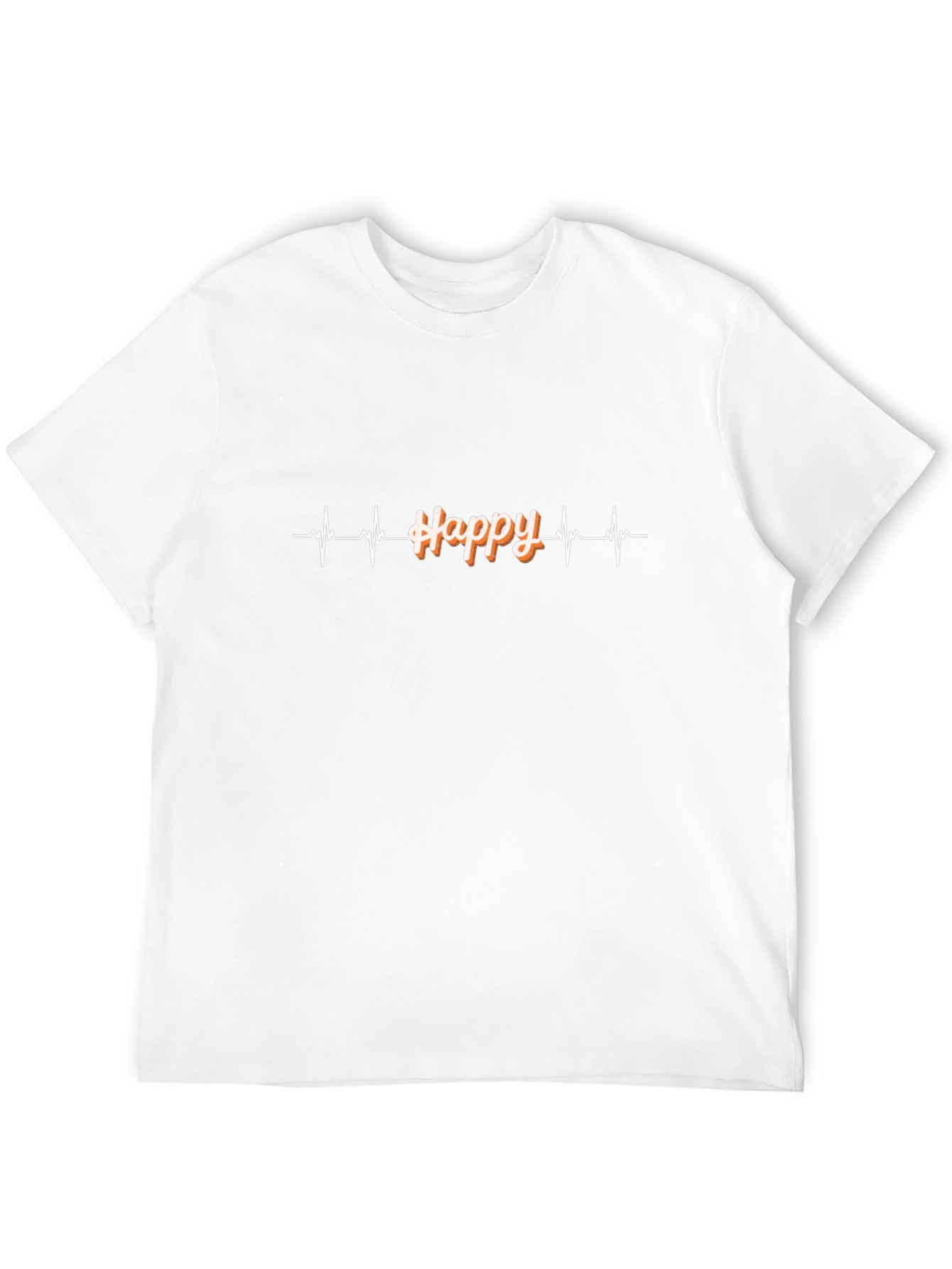 Happy Heartbeat Graphic Tee - Cool Casual Style