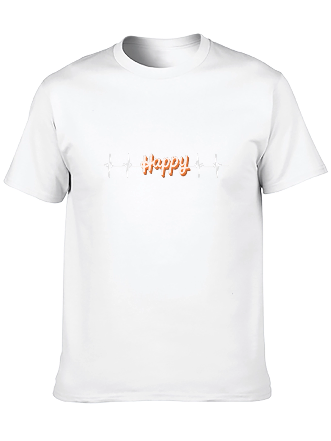 Happy Heartbeat Graphic Tee - Cool Casual Style