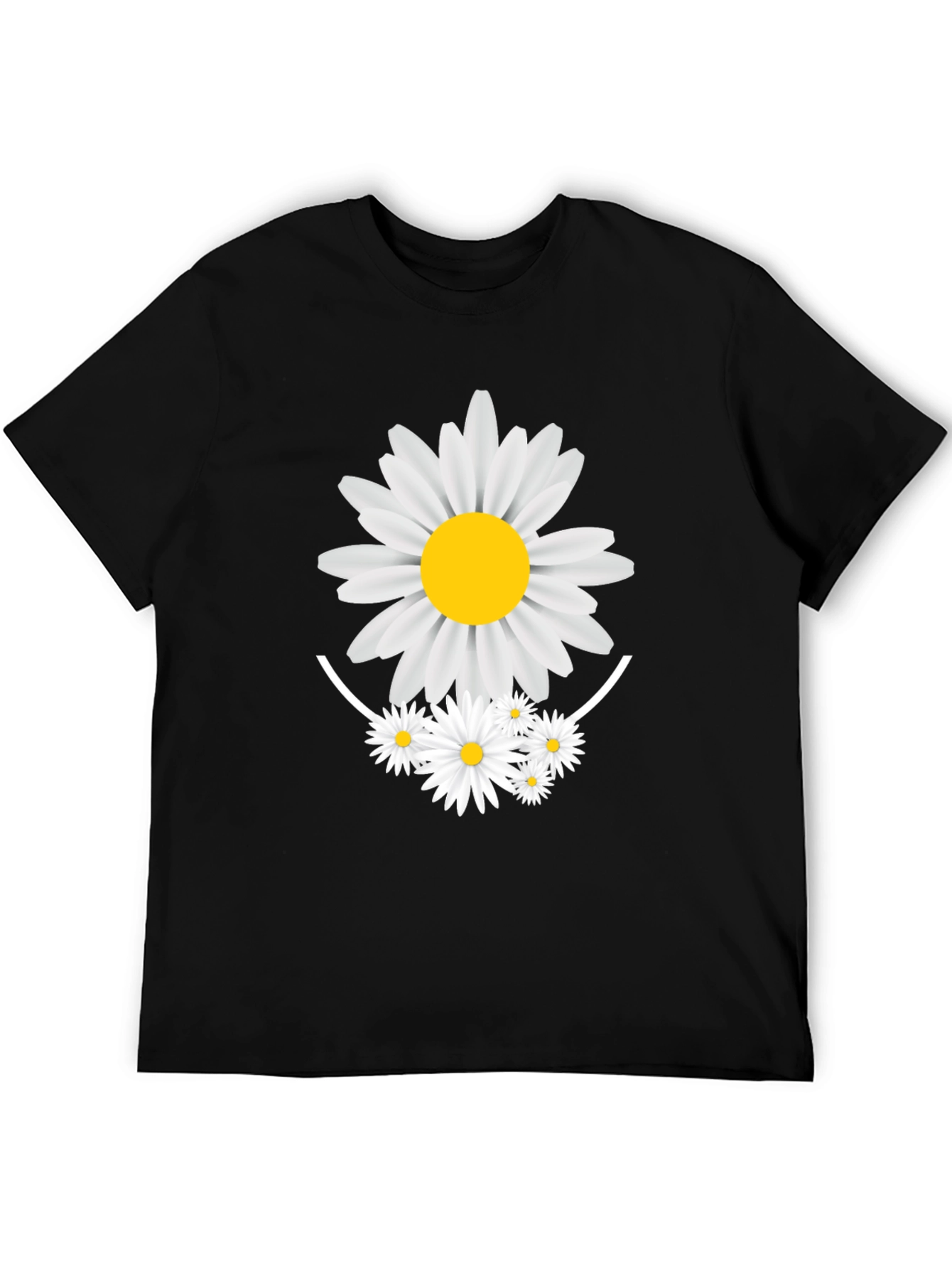 Daisy Graphic Black T-Shirt