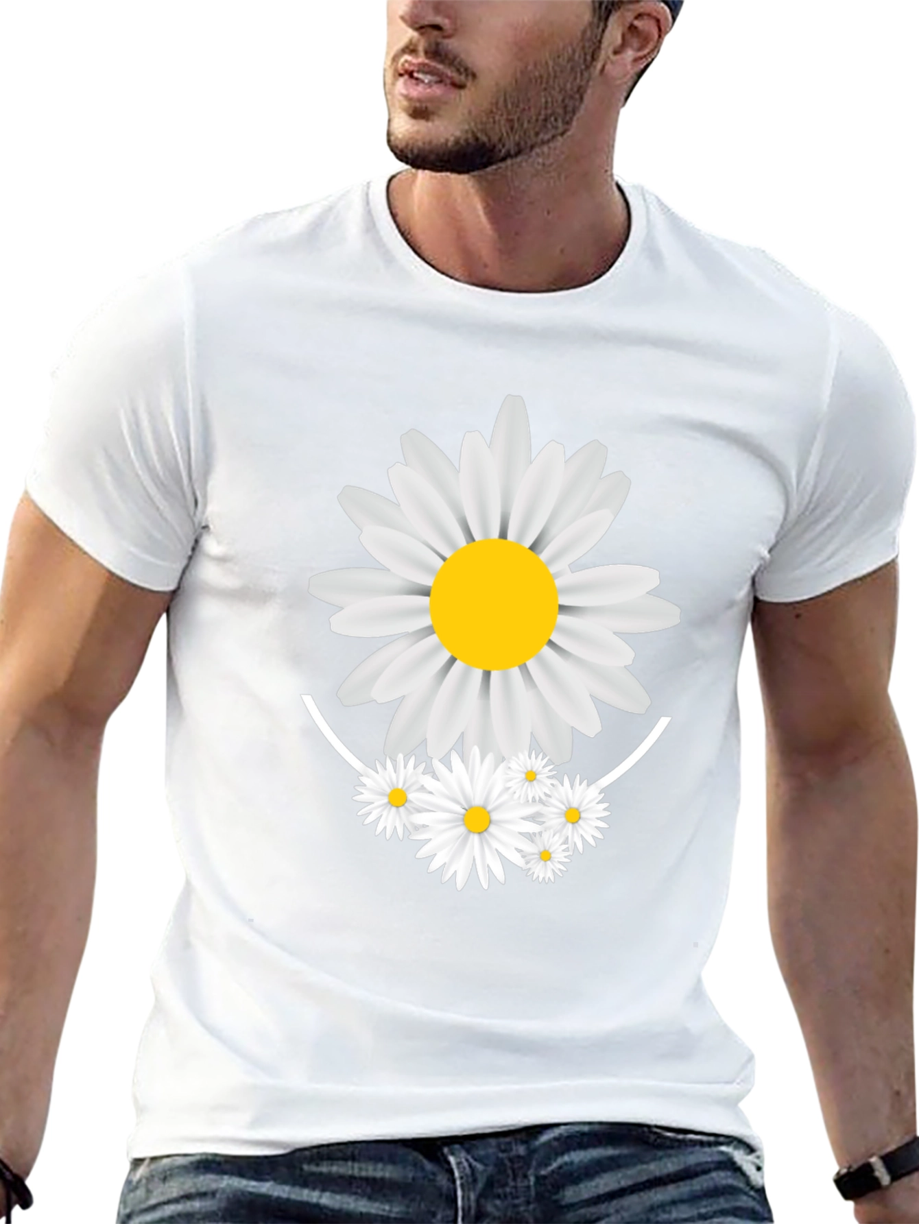 Daisy Graphic Black T-Shirt