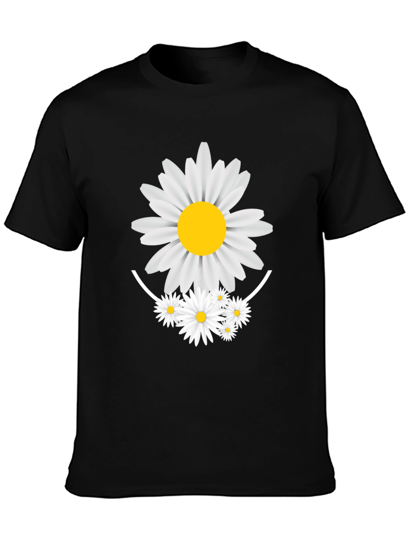 Daisy Graphic Black T-Shirt
