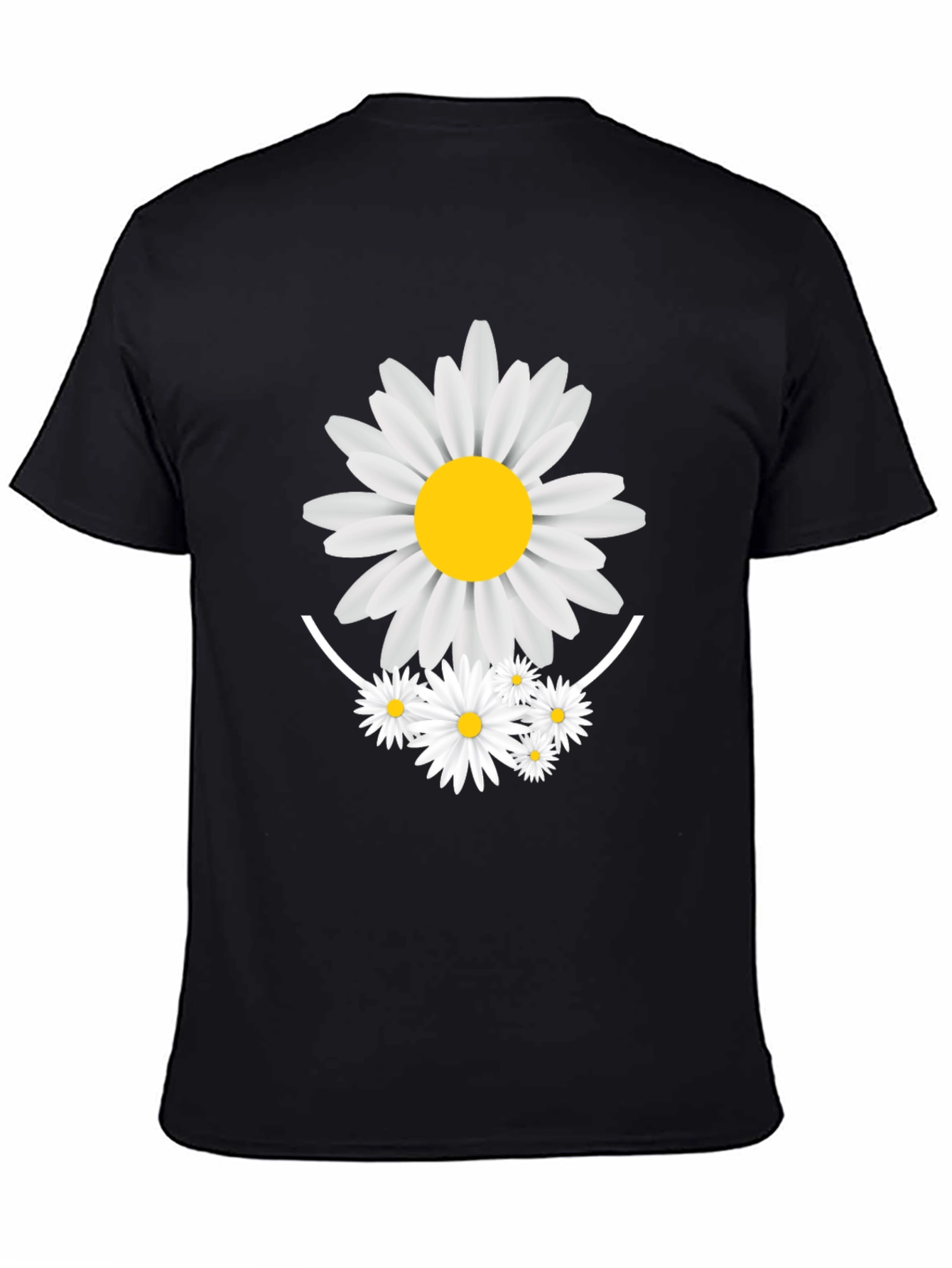 Daisy Graphic Black T-Shirt