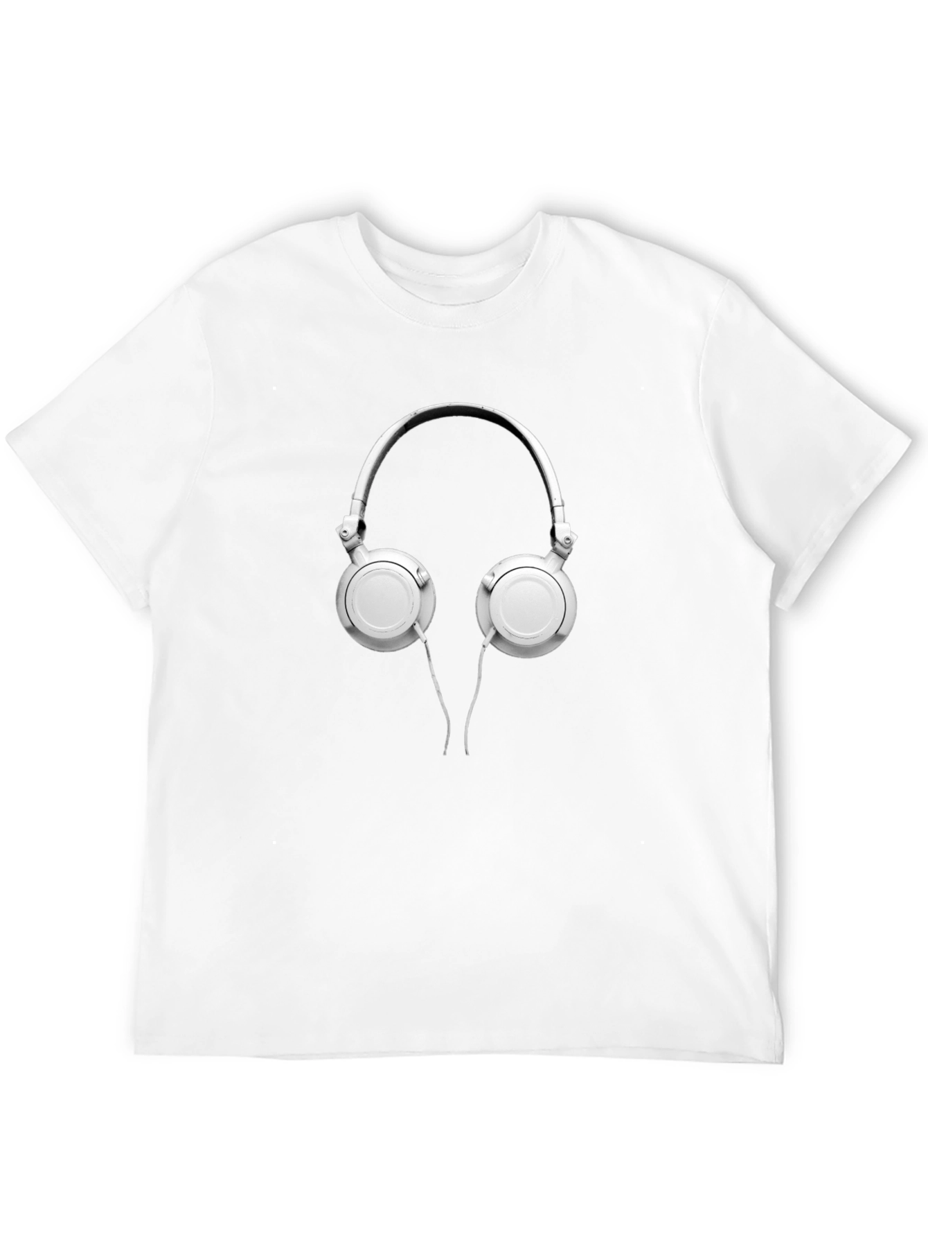 Headphone Graphic Black T-Shirt