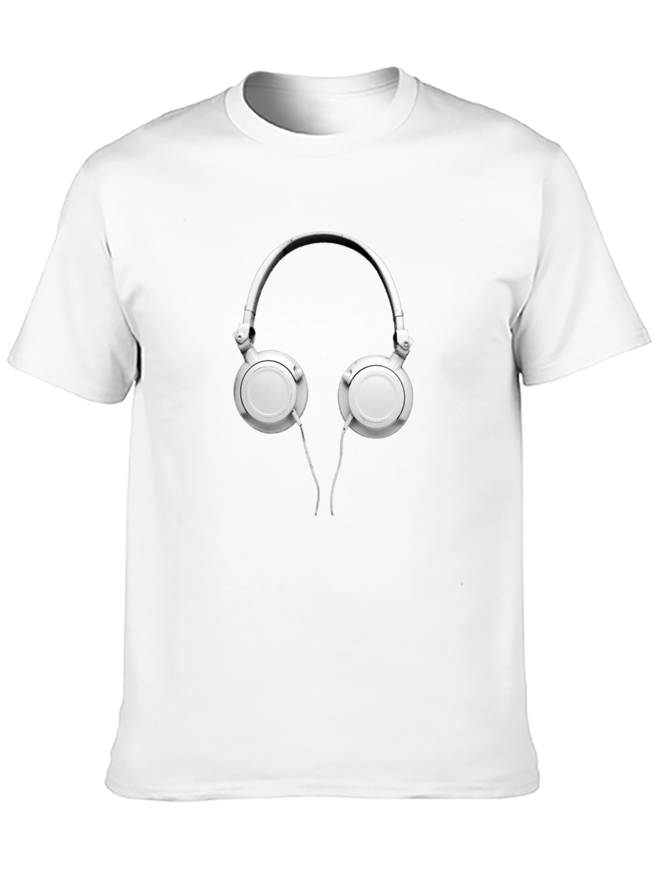 Headphone Graphic Black T-Shirt