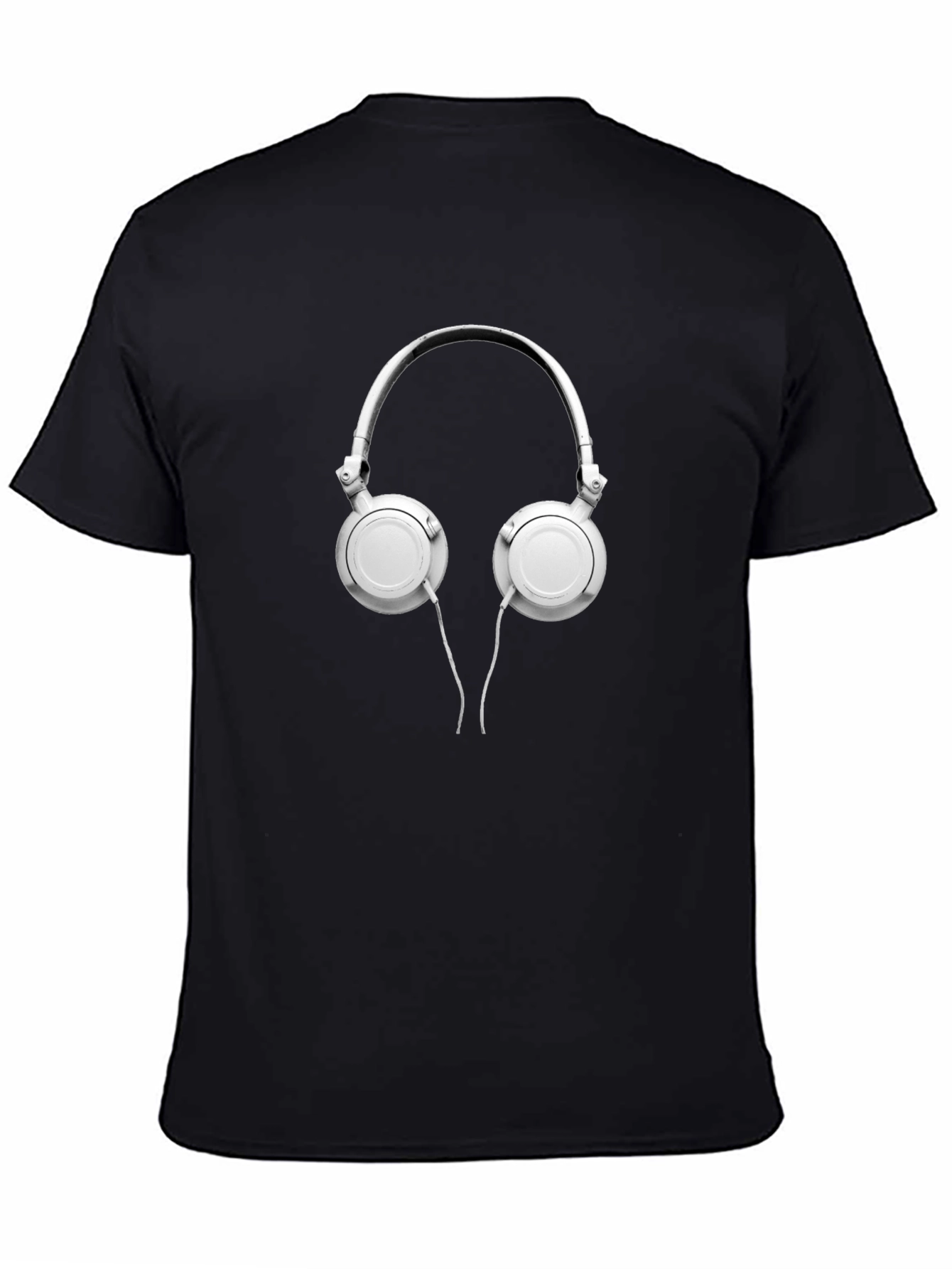 Headphone Graphic Black T-Shirt