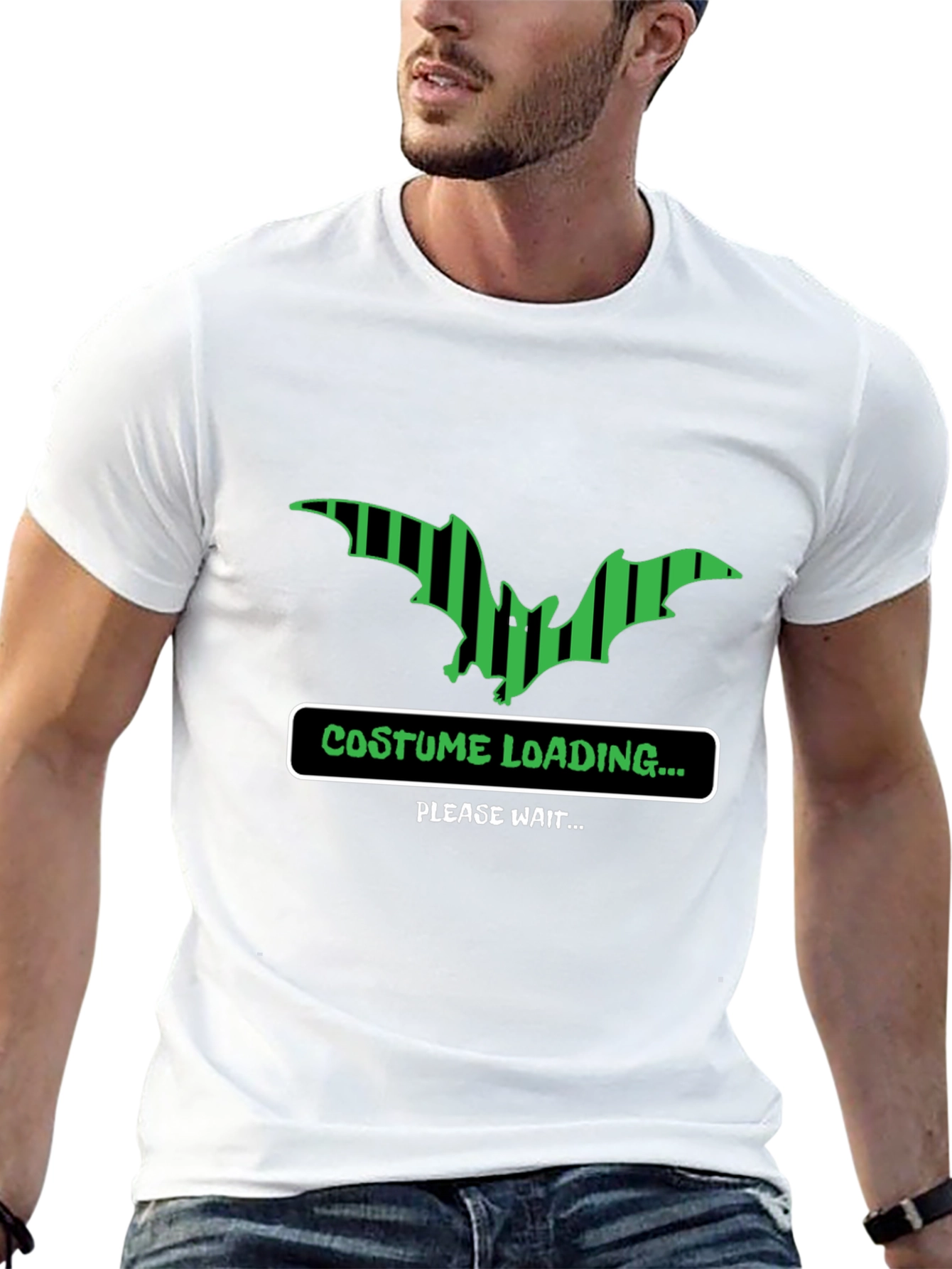 Costume Loading Bat Graphic T-Shirt