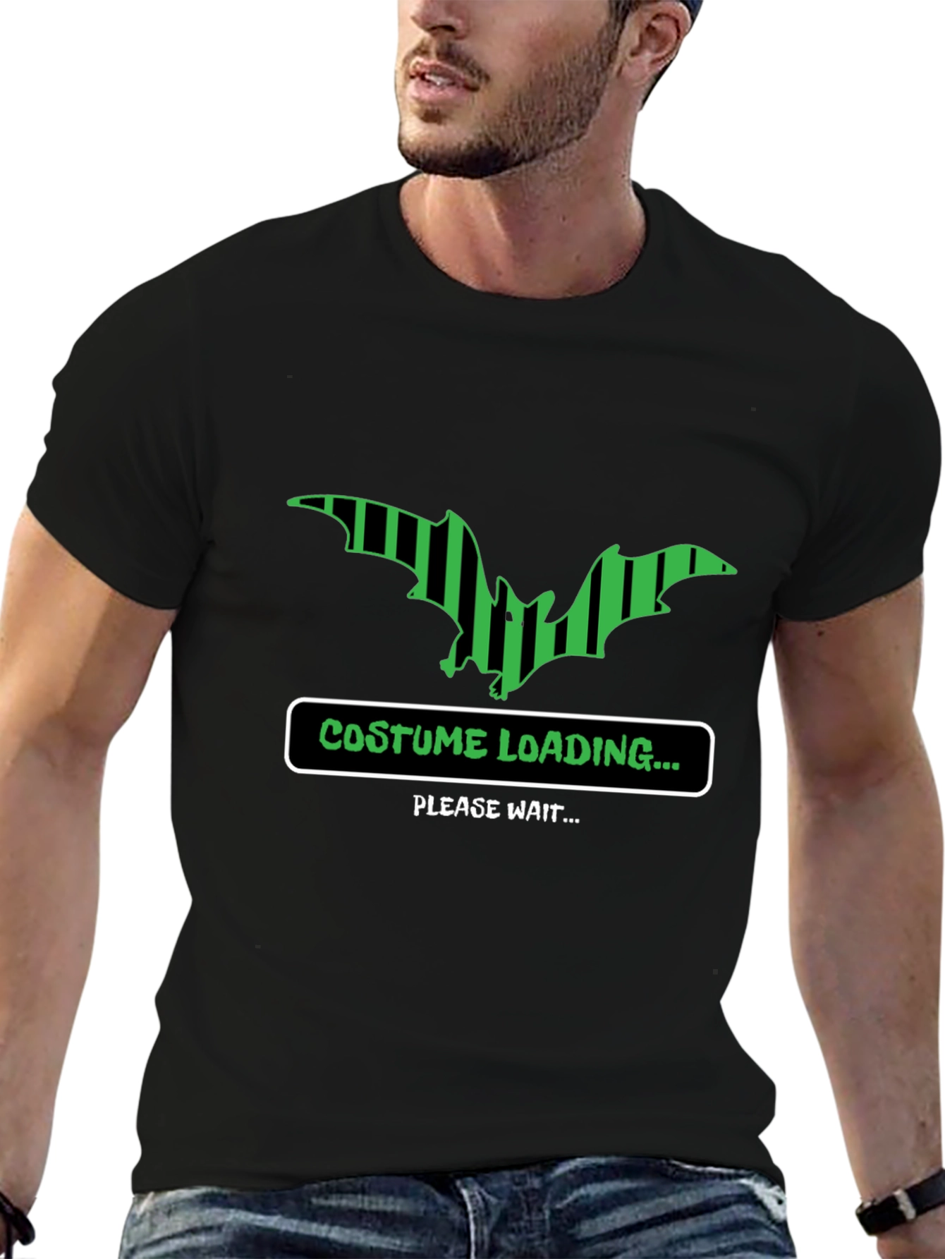Costume Loading Bat Graphic T-Shirt
