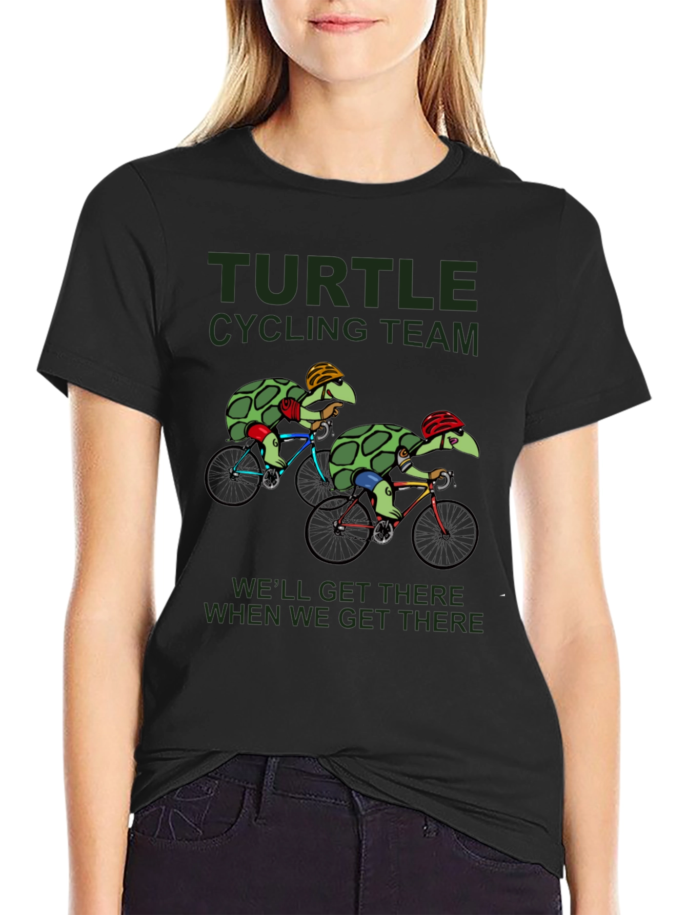 Turtle Cycling Team T-Shirt - Well Get There!