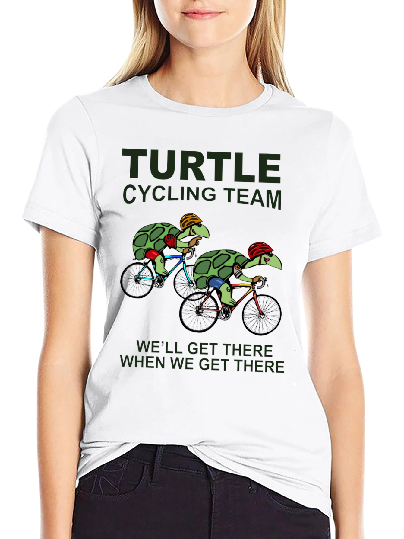 Turtle Cycling Team T-Shirt - Well Get There!