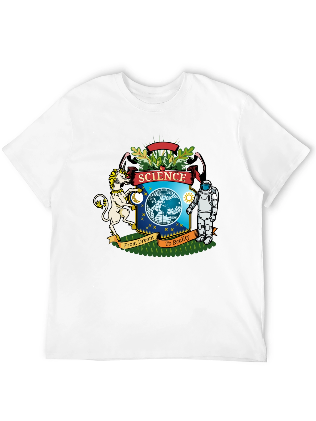 Science From Dream To Reality Black T-Shirt