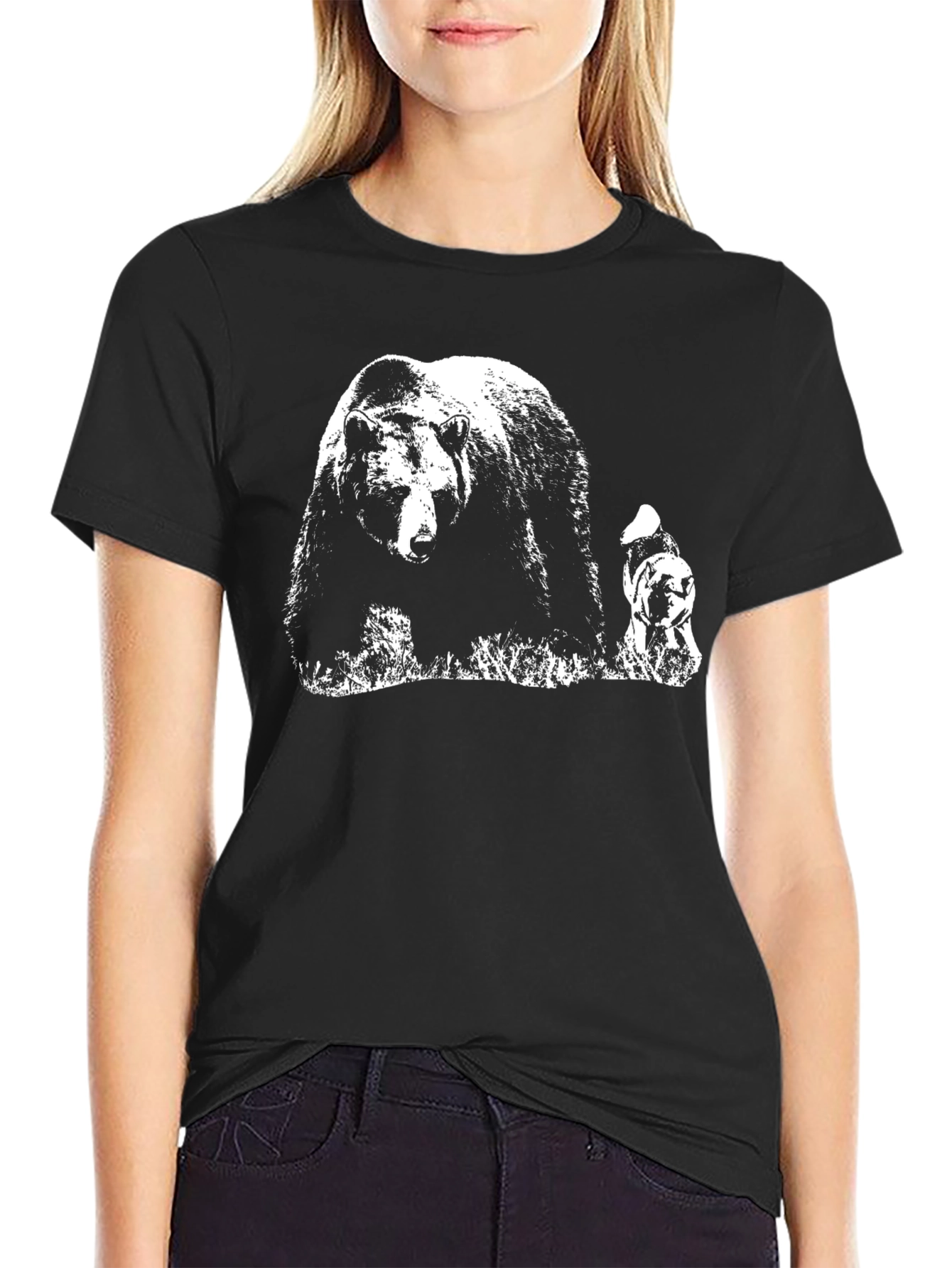 Black Bear Graphic T-Shirt - Nature Lovers Tee