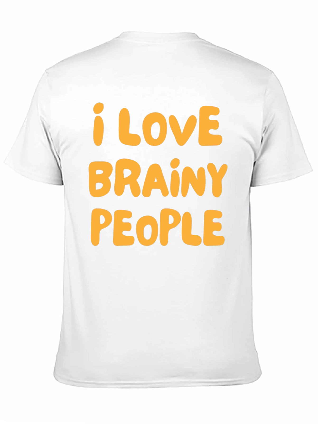 I Love Brainy People Black Graphic Tee