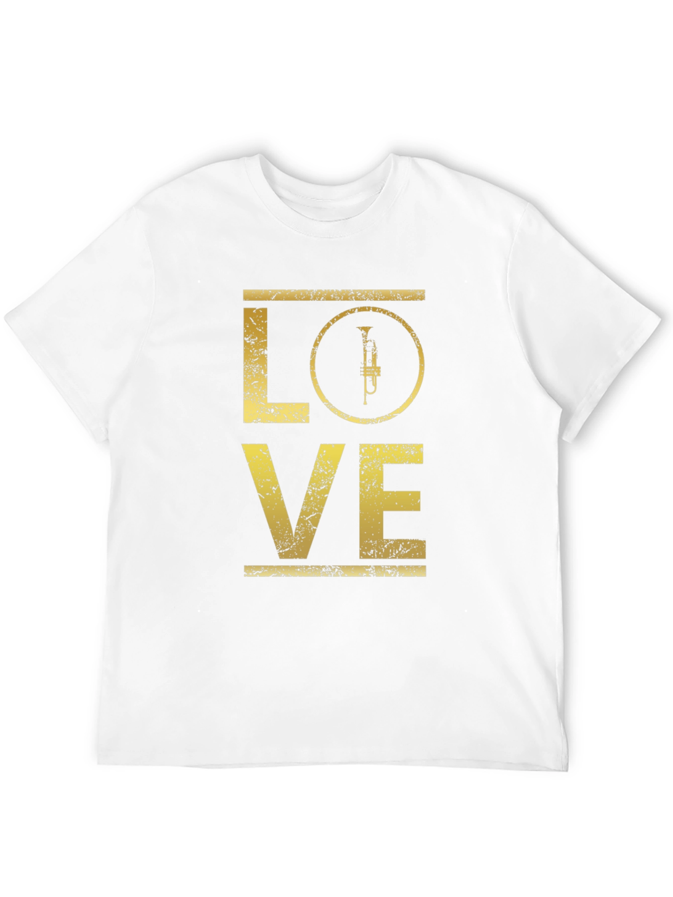 Love Trumpet Graphic Tee - Black Cotton T-Shirt