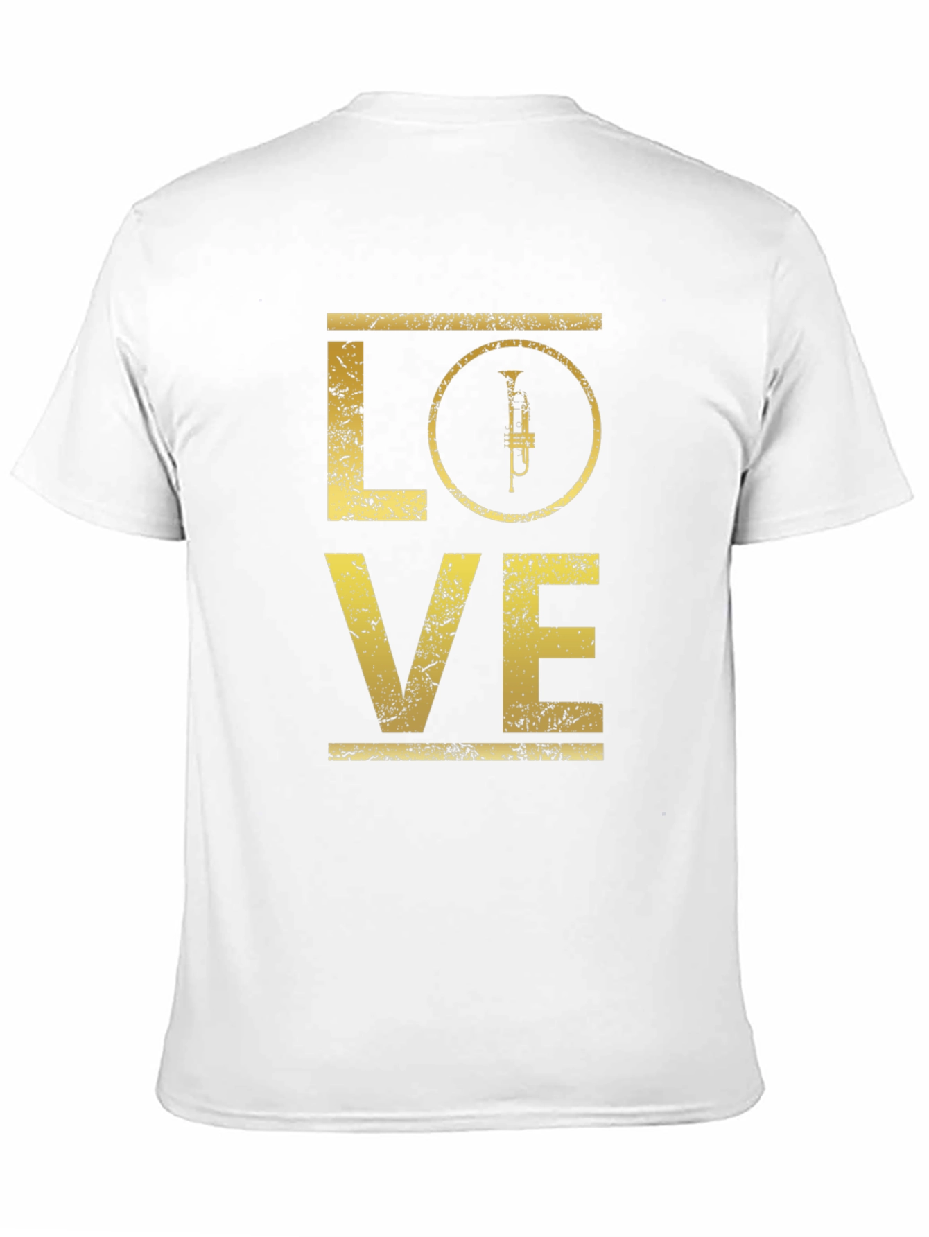 Love Trumpet Graphic Tee - Black Cotton T-Shirt