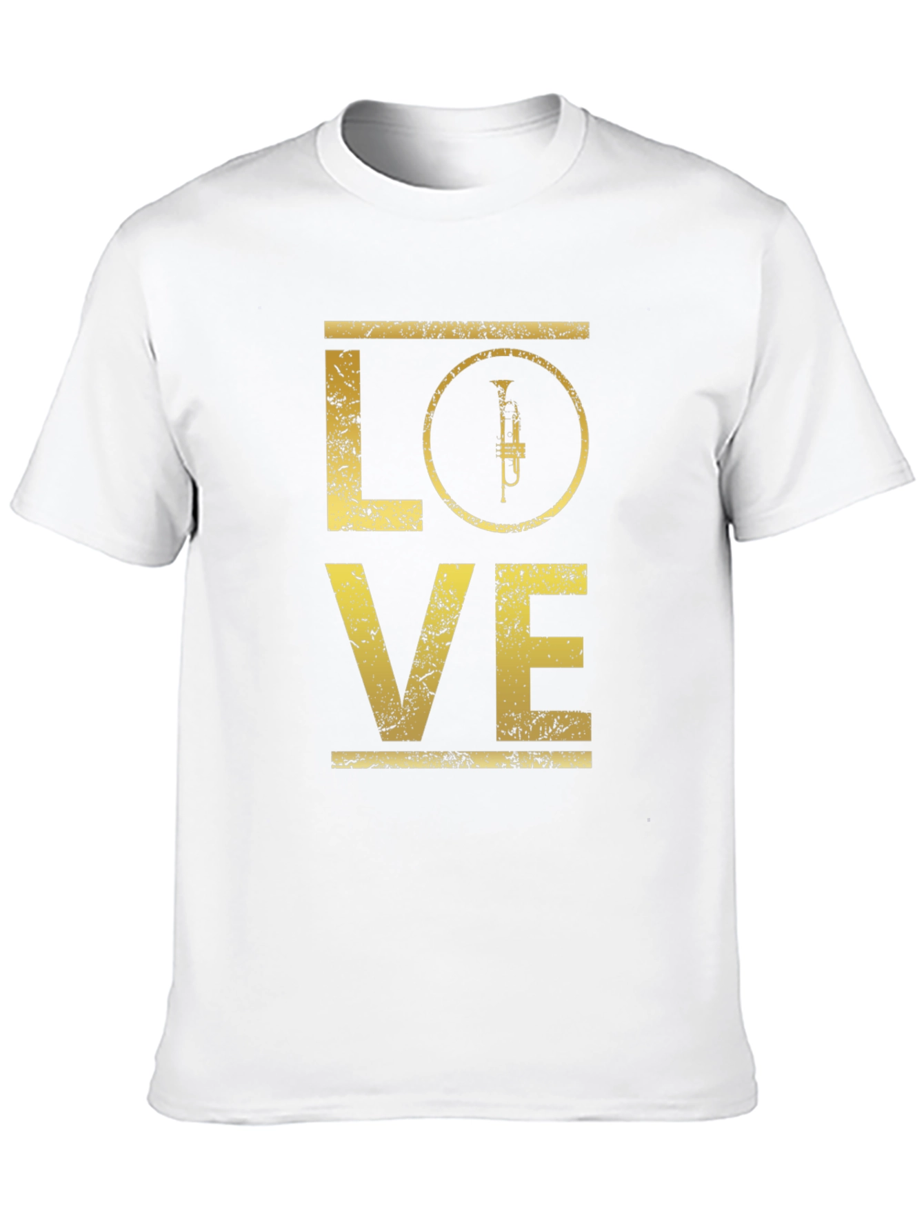 Love Trumpet Graphic Tee - Black Cotton T-Shirt