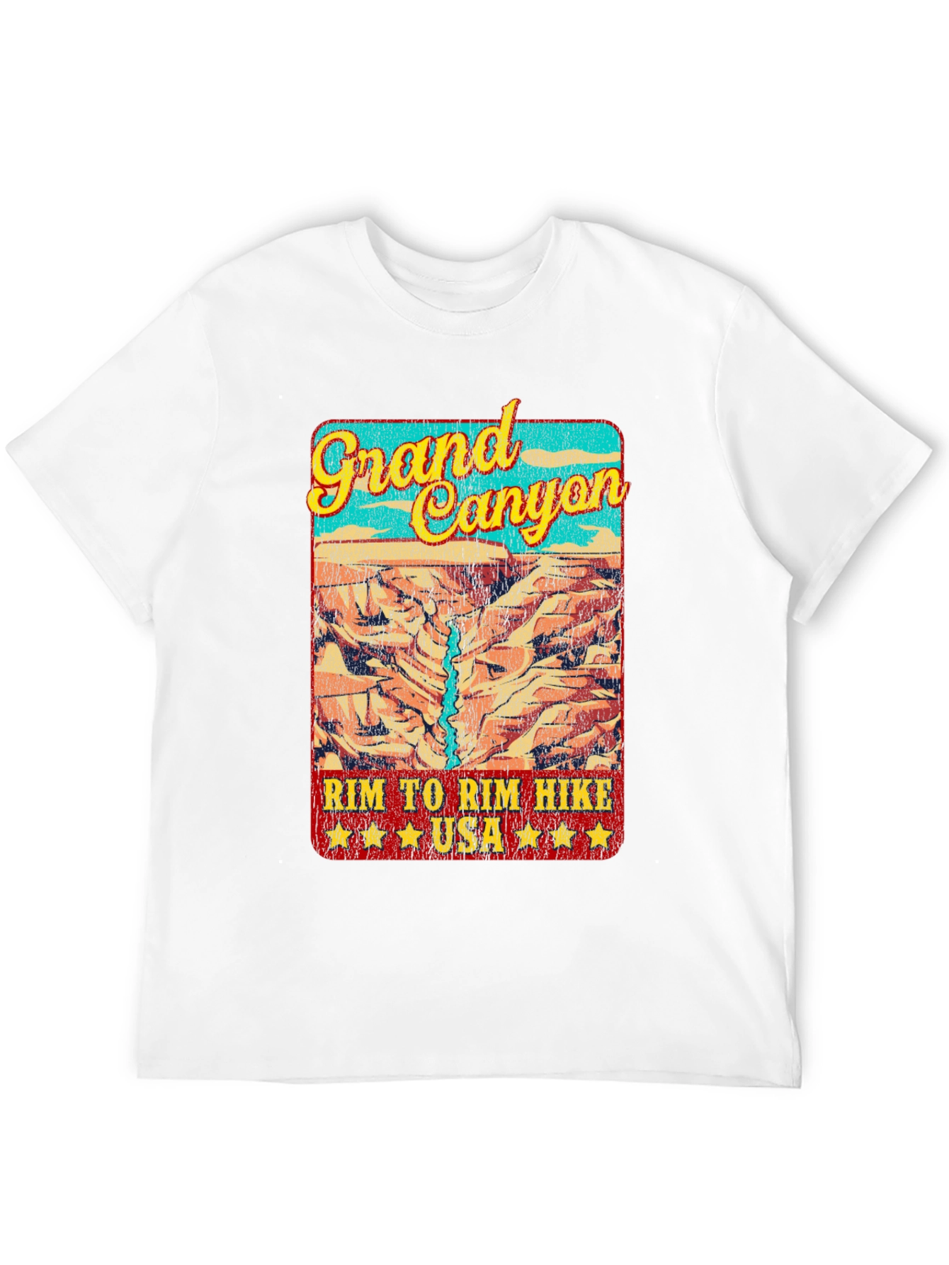 Grand Canyon Rim Hike T-Shirt - USA Travel Souvenir