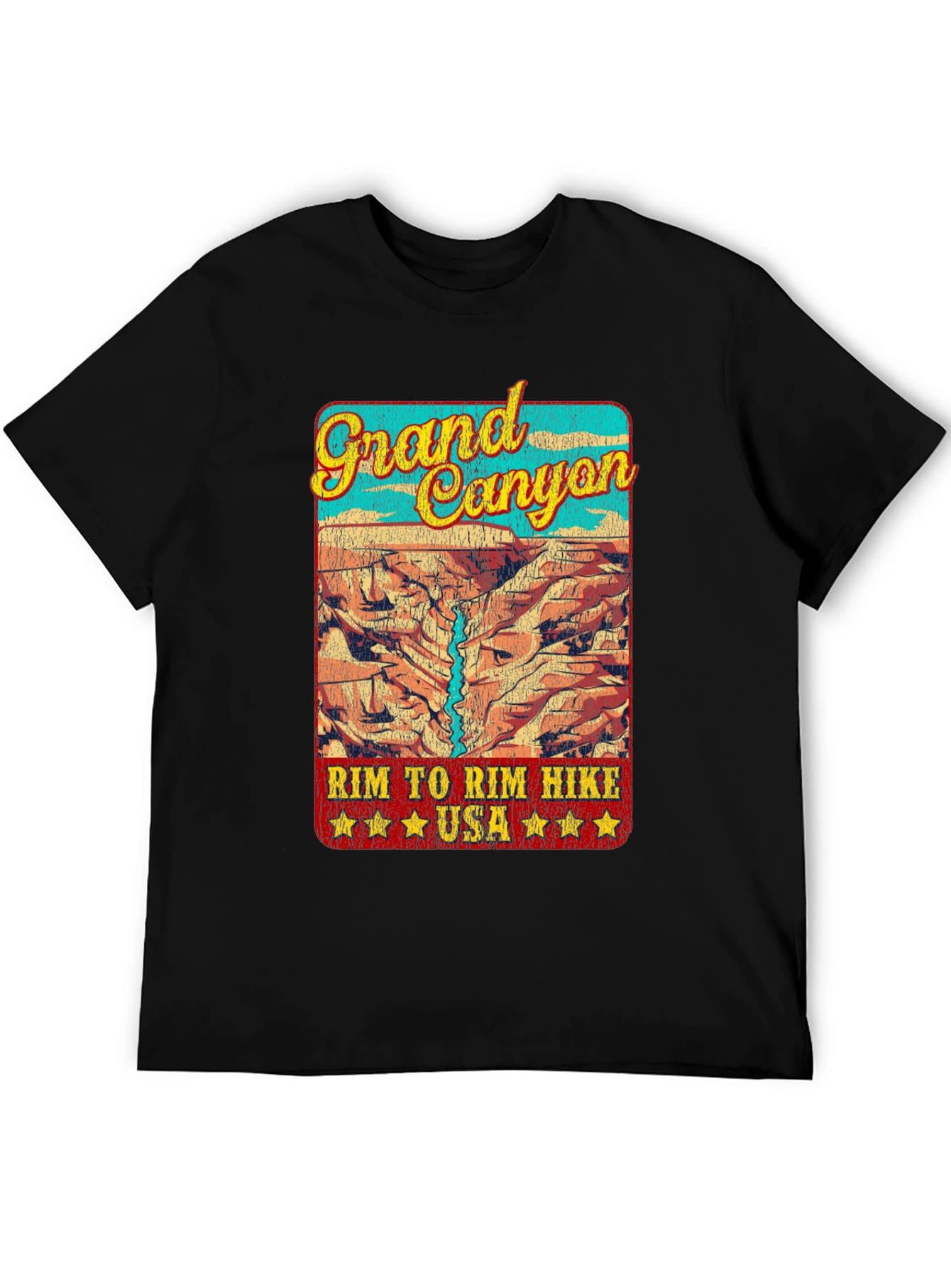 Grand Canyon Rim Hike T-Shirt - USA Travel Souvenir