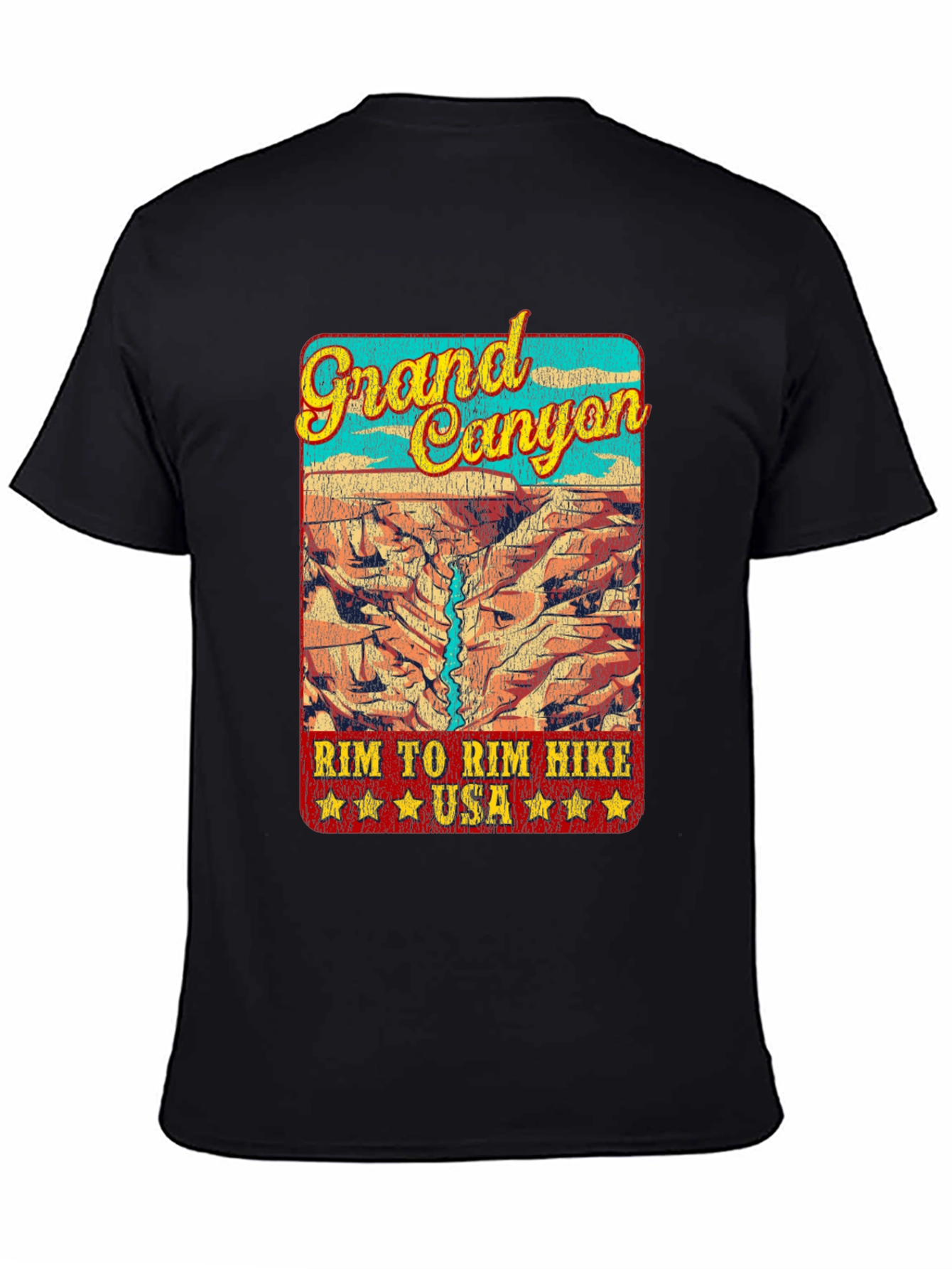 Grand Canyon Rim Hike T-Shirt - USA Travel Souvenir
